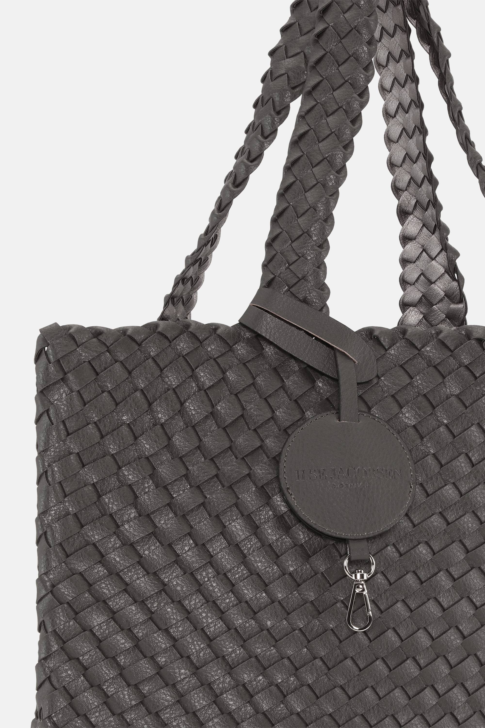 Tote Bag Braided - Dark Shadow Gun Metal