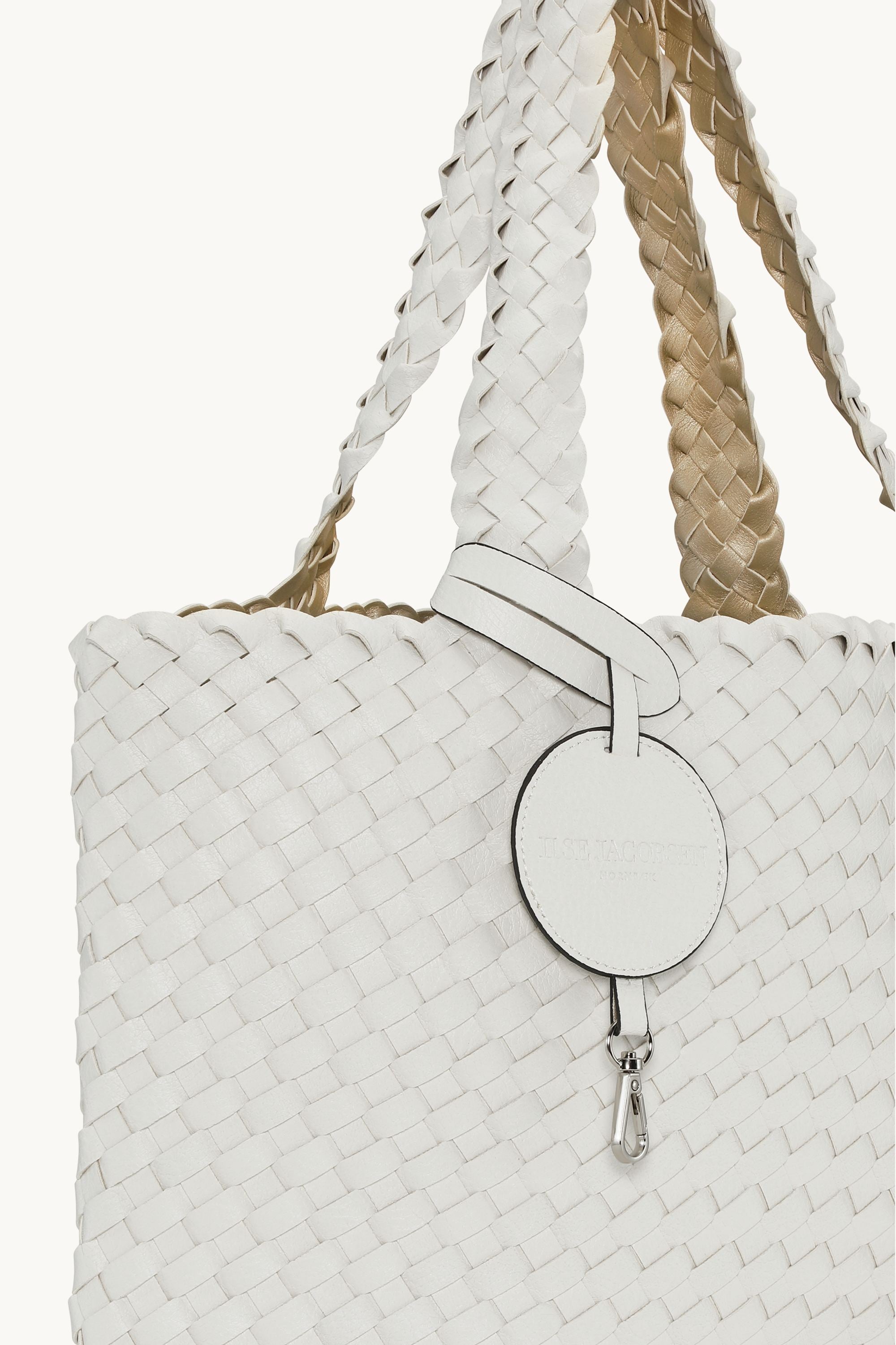 Tote Bag Braided - White Platin
