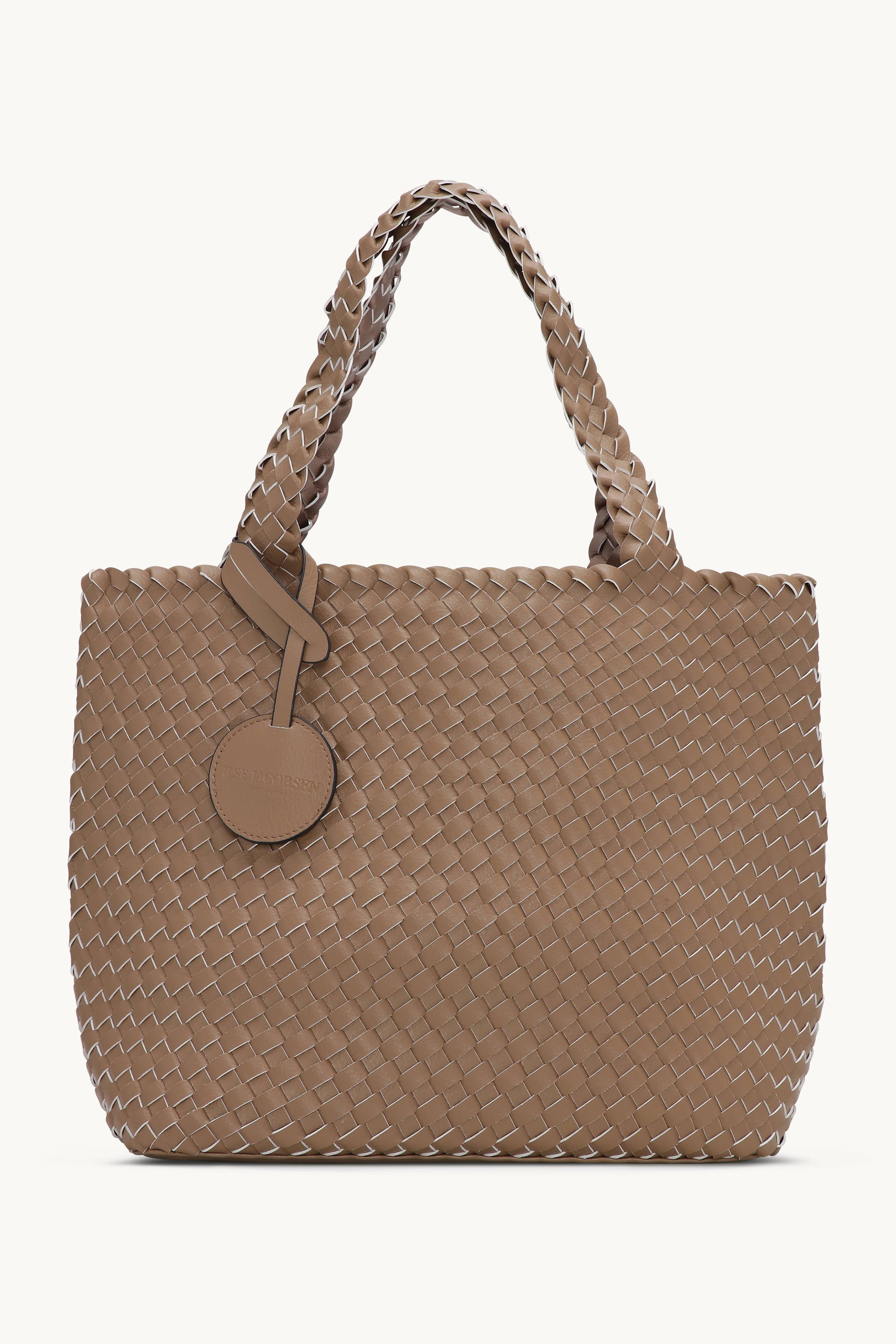 Tote Bag Tressé - Mocca Metallic Mocca