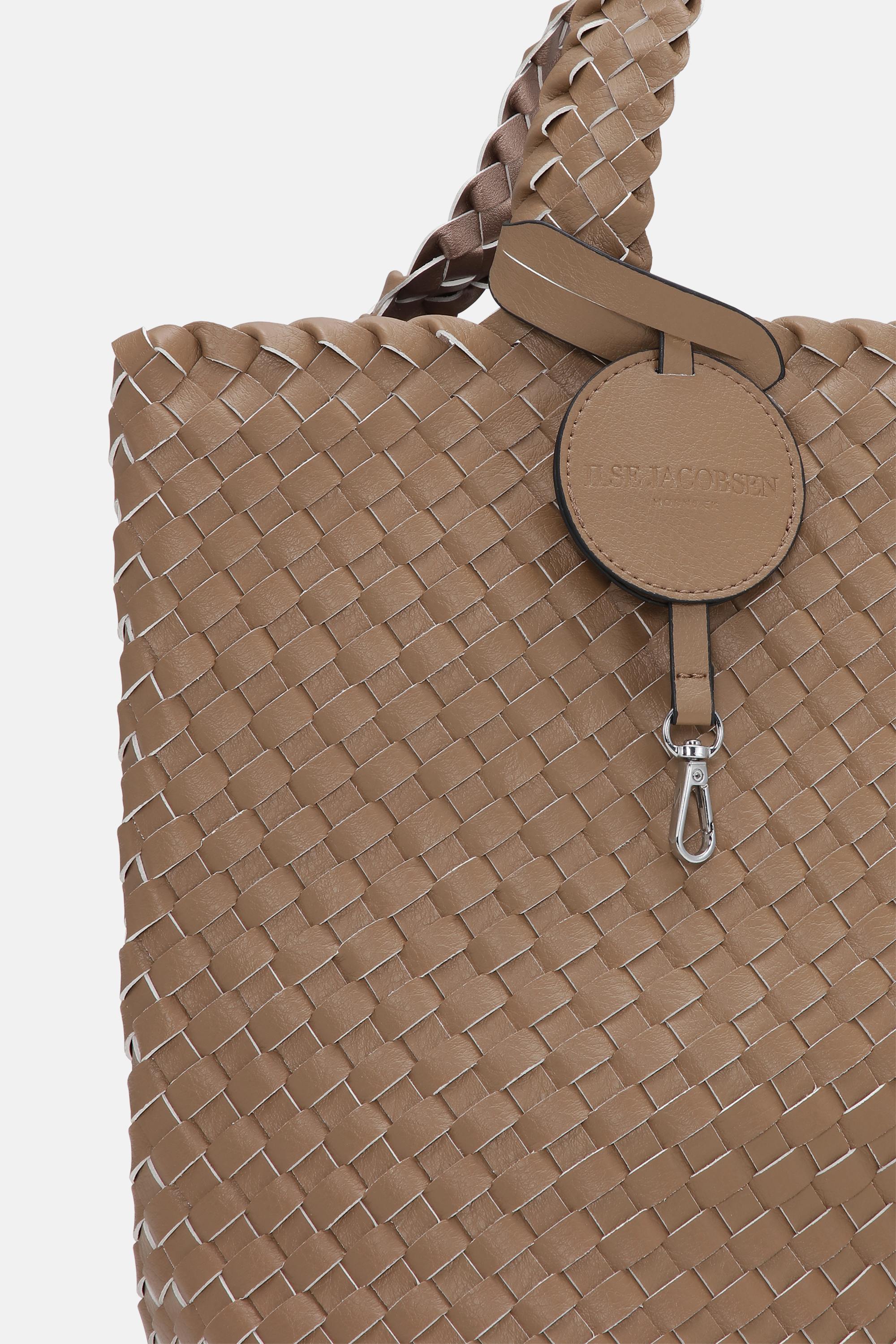 Tote Bag Tressé - Mocca Metallic Mocca