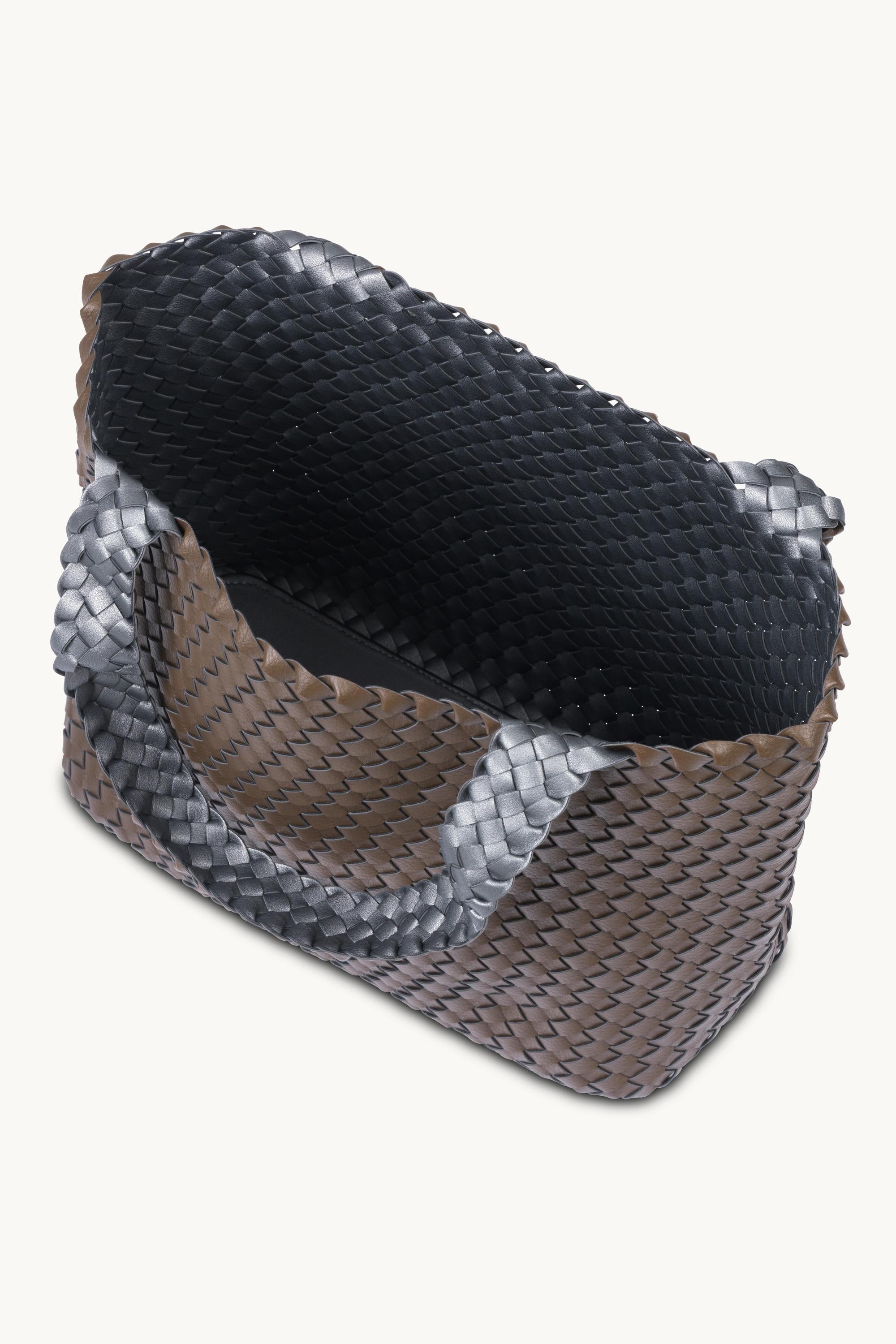 Tote Bag Braided - Nut Gun Metal