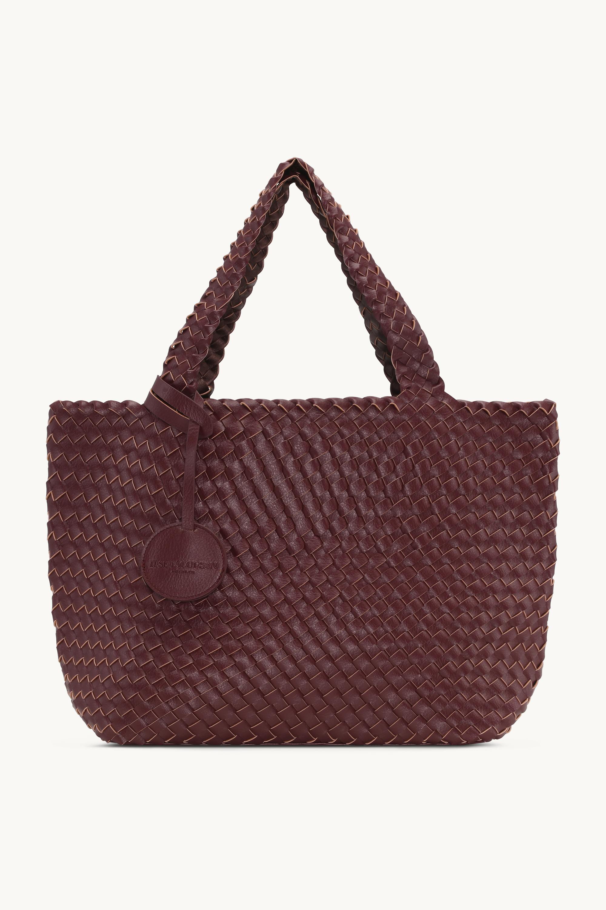 Tote Bag Tressé - Maroon Banner Ebony