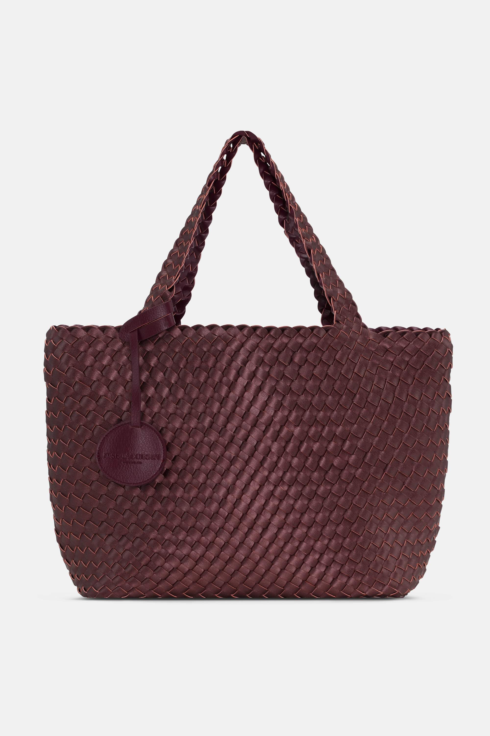 Tote Bag Tressé - Maroon Banner Ebony