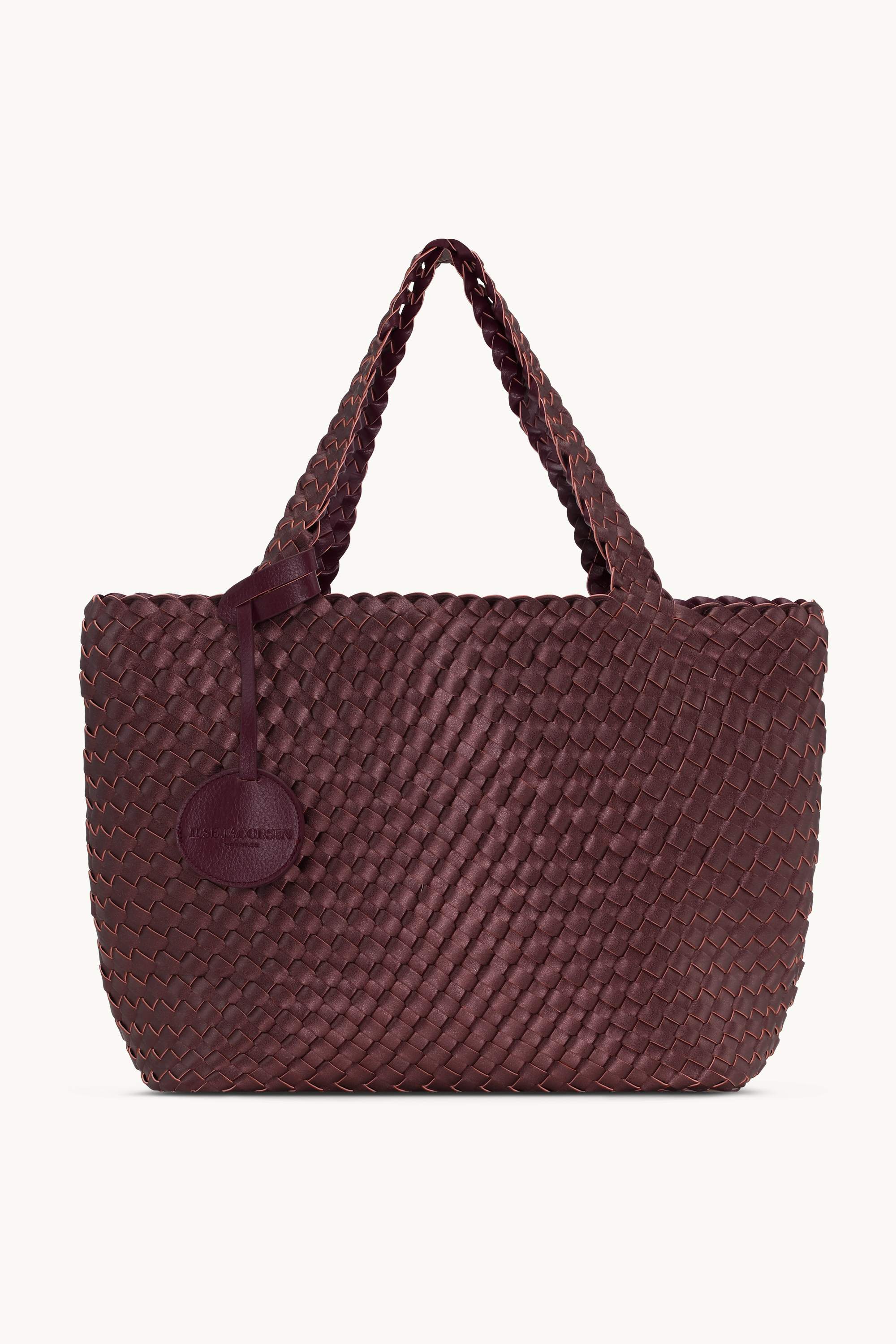 Tote Bag Tressé - Maroon Banner Ebony