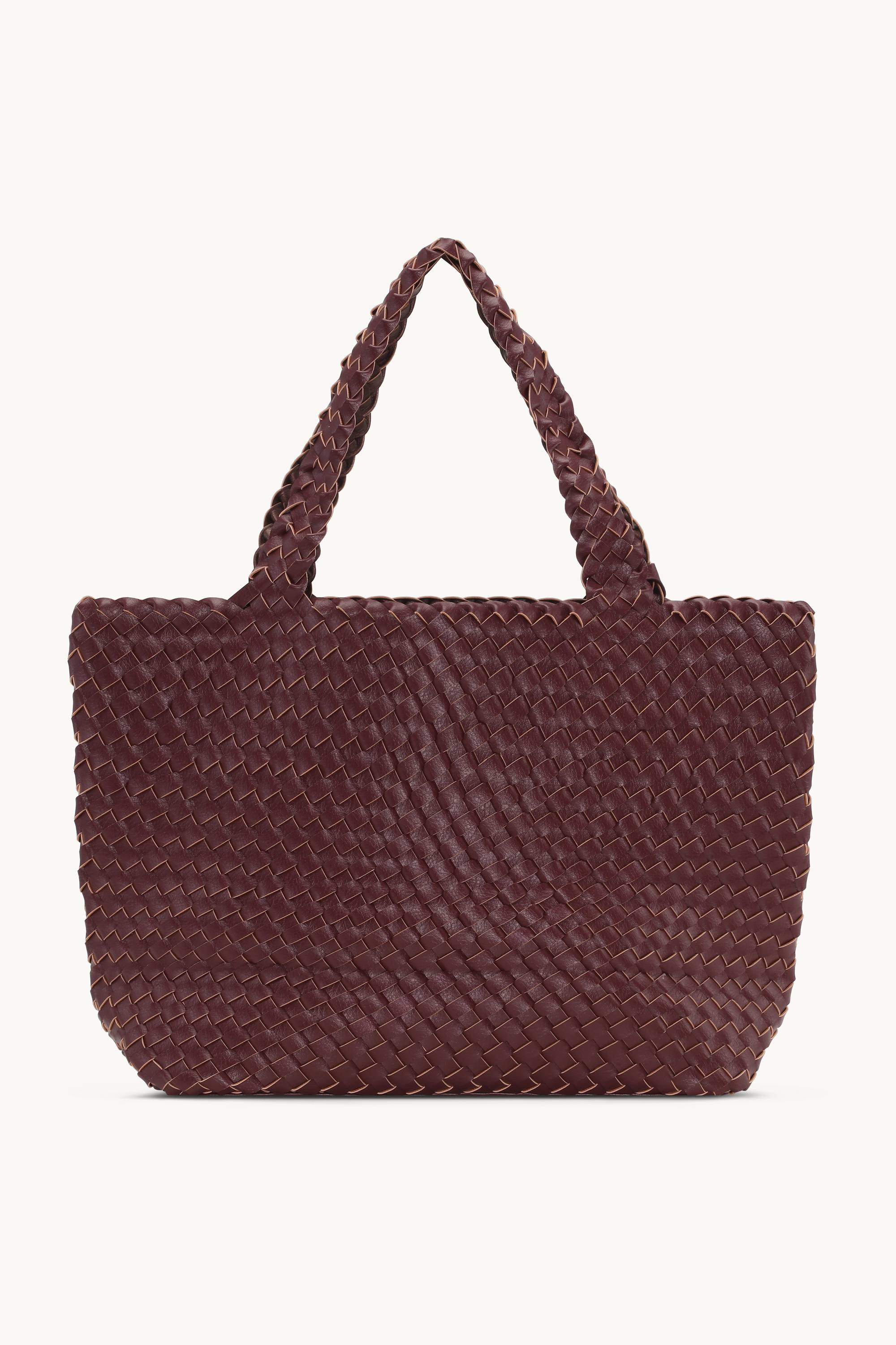 Tote Bag Tressé - Maroon Banner Ebony