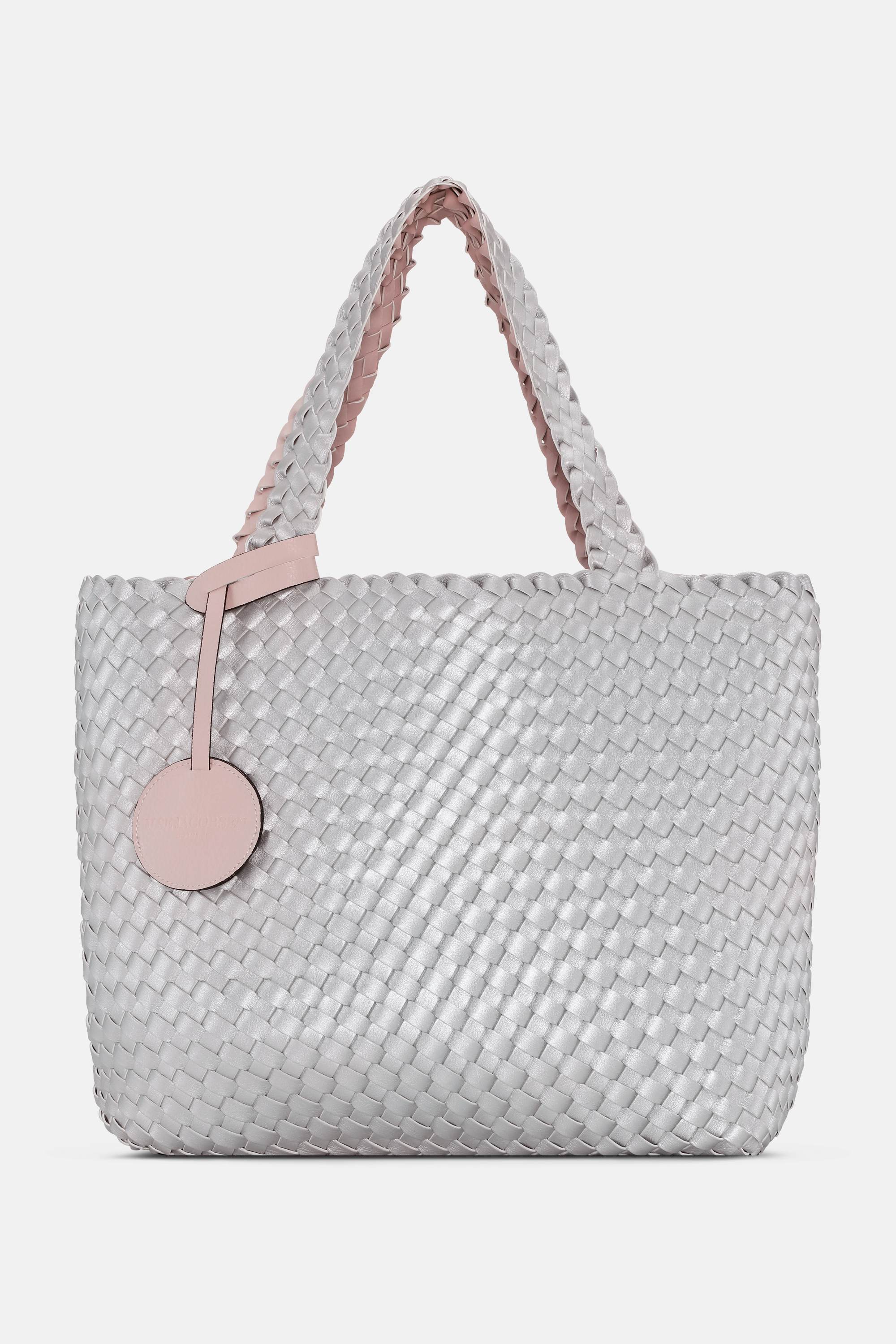 Tote Bag Tressé - Rose Silver