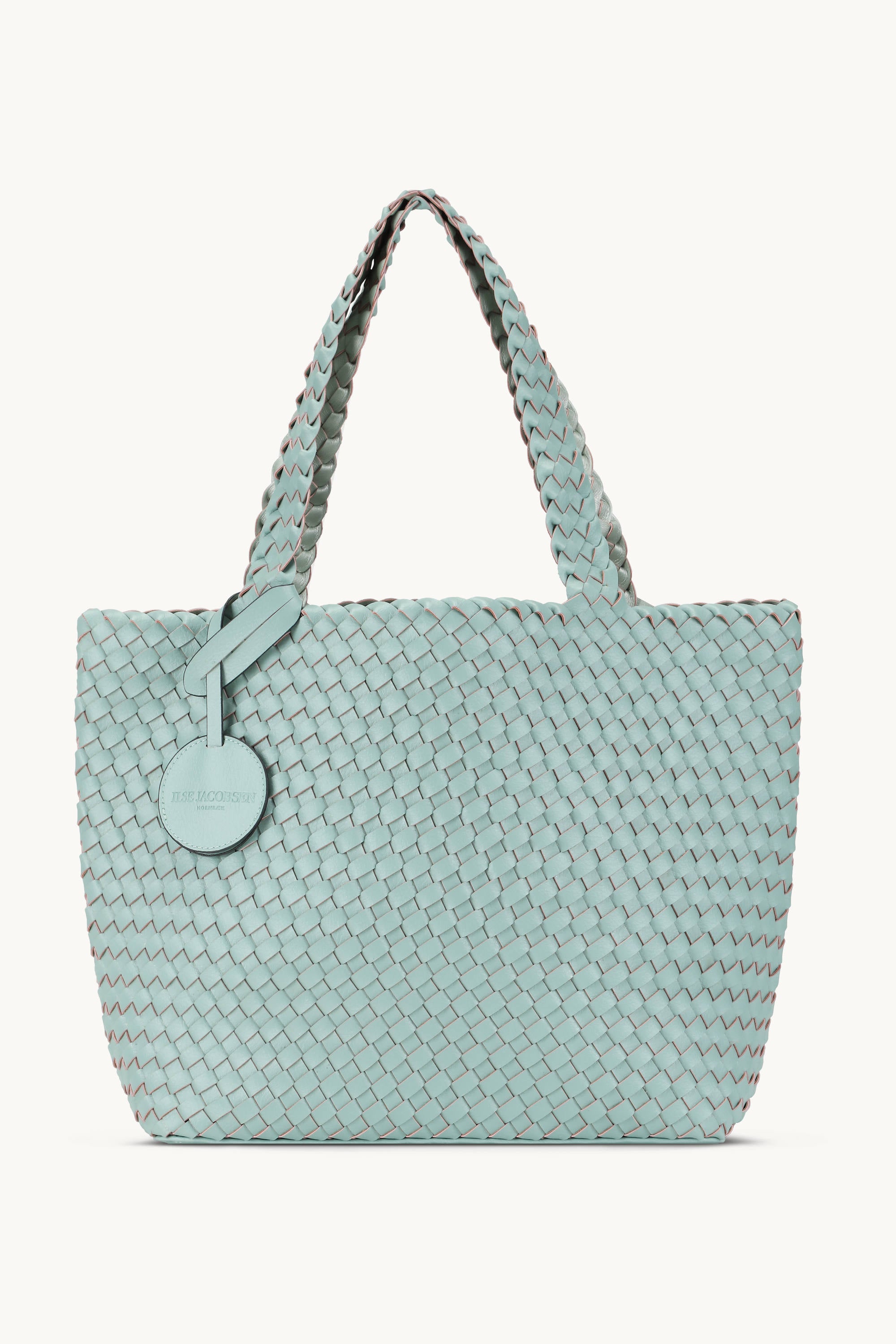 Tote Bag Tressé - Beach Glass Metallic Mint