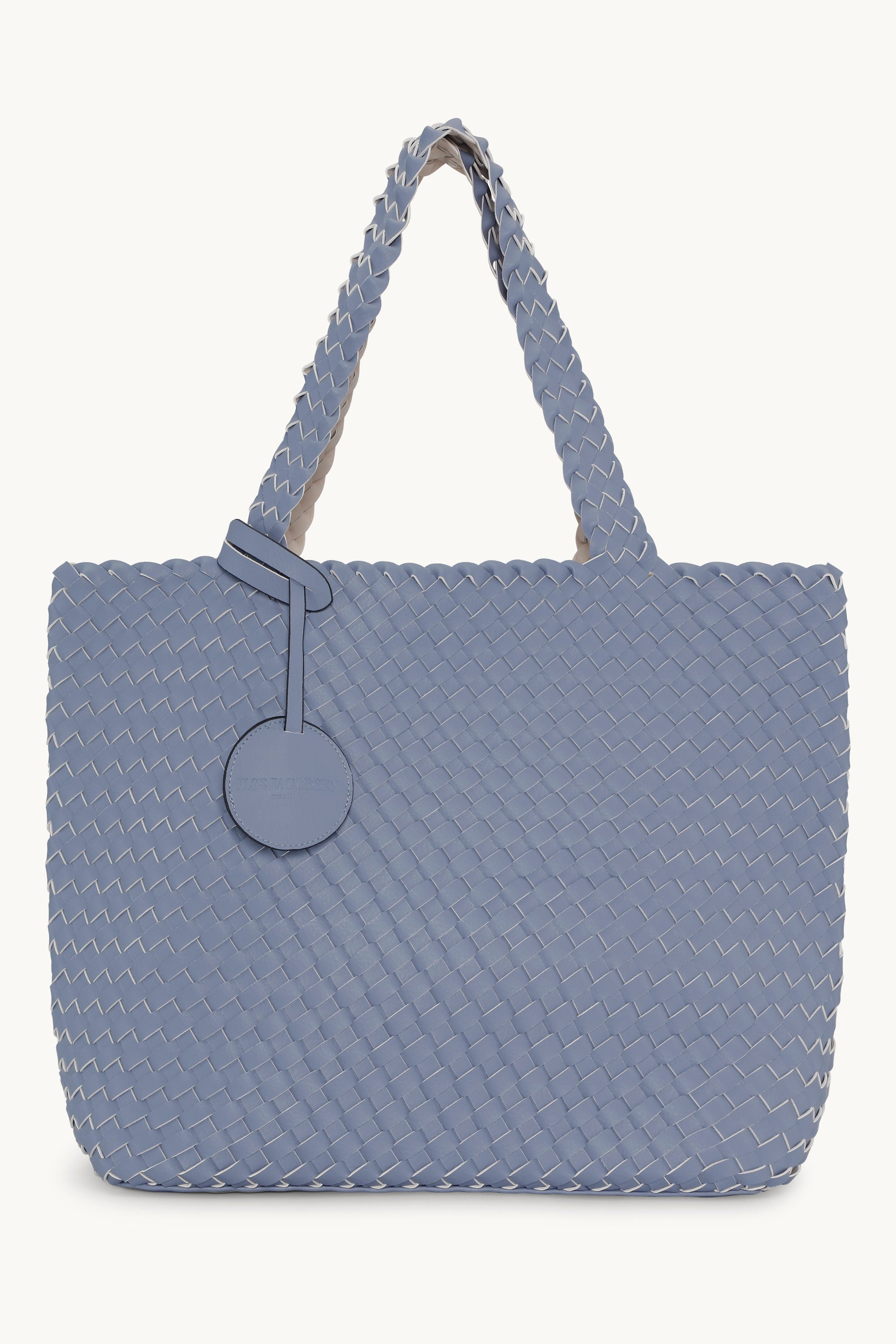 Tote Bag Braided - Blue Cloud Egg White