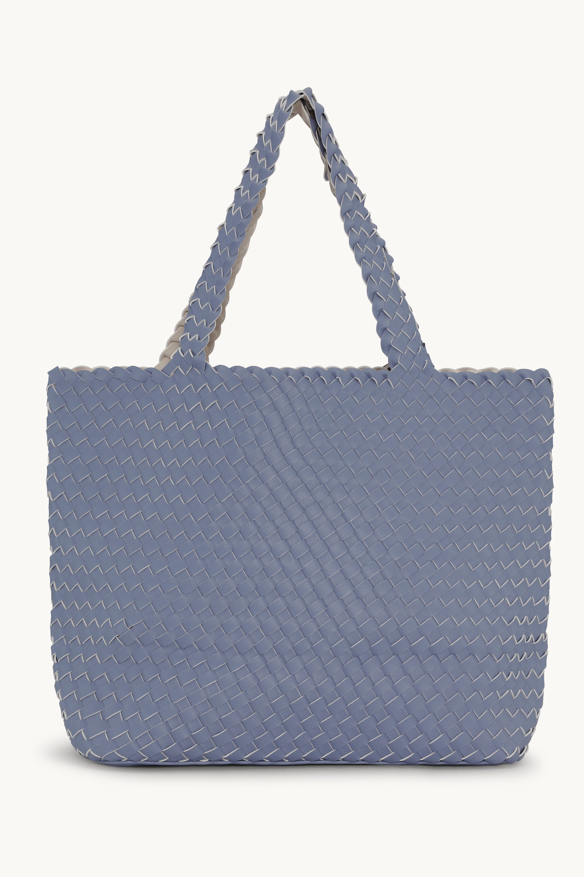 Tote Bag Braided - Blue Cloud Egg White