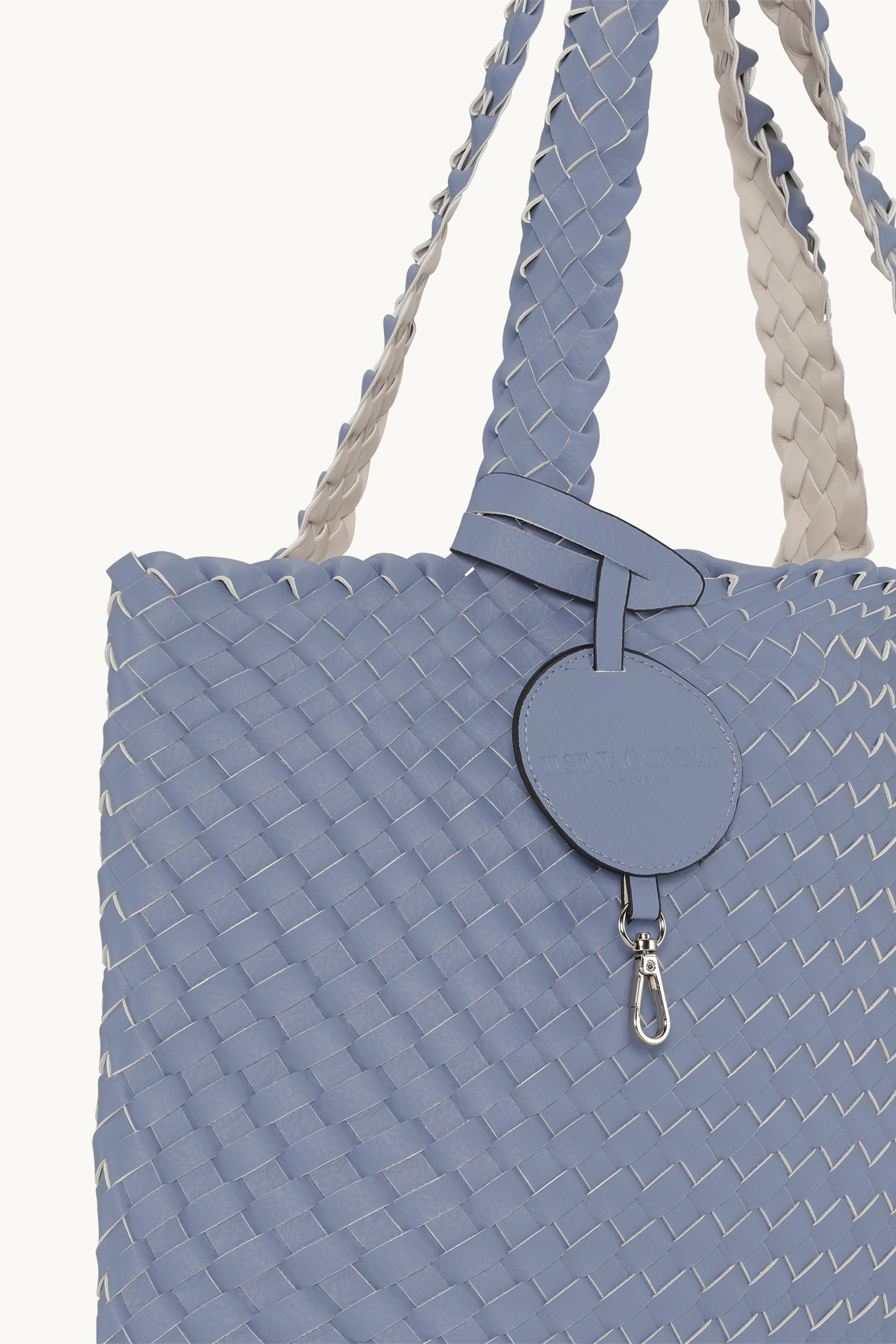 Tote Bag Braided - Blue Cloud Egg White