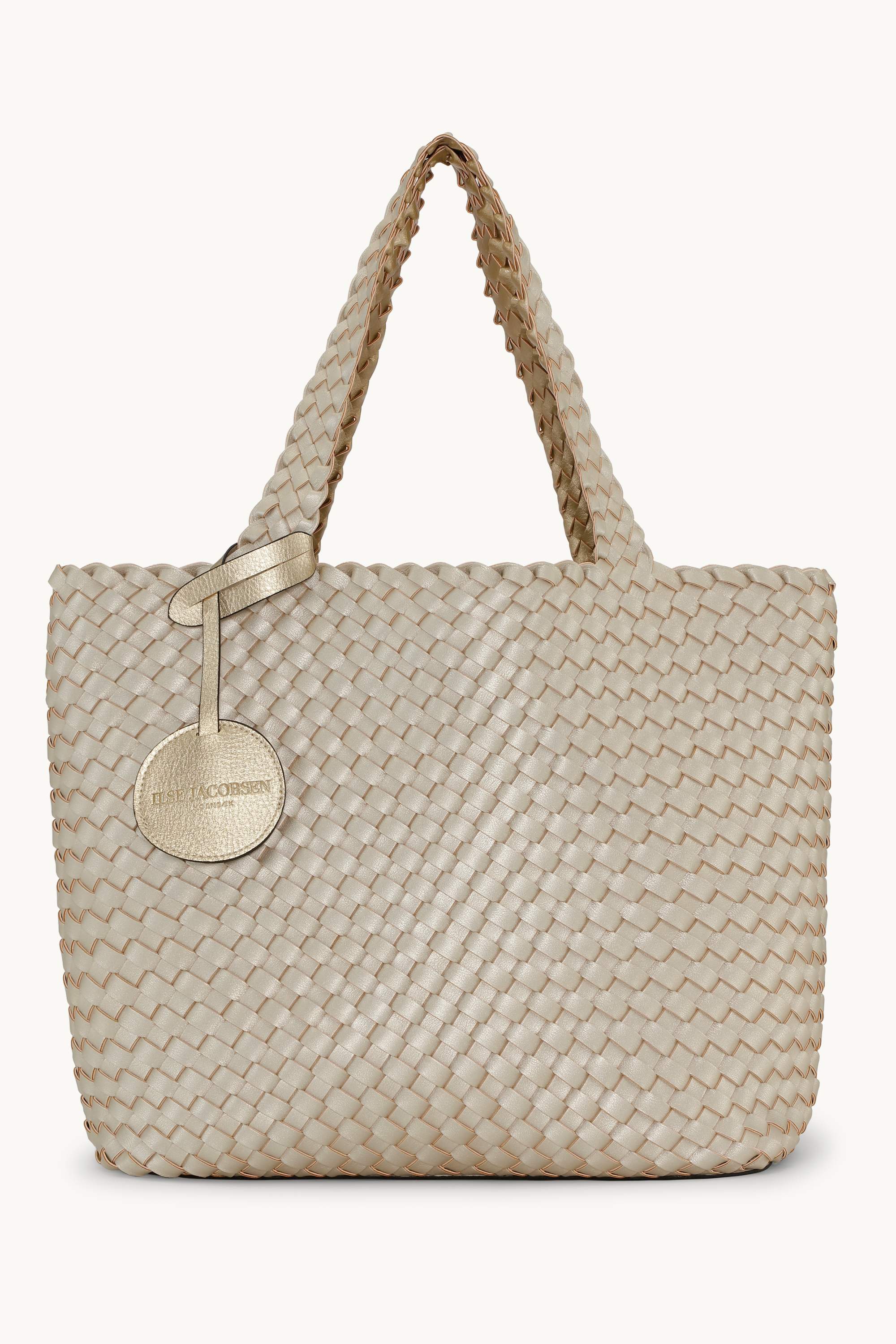 Tote Bag Braided - Platin Silver