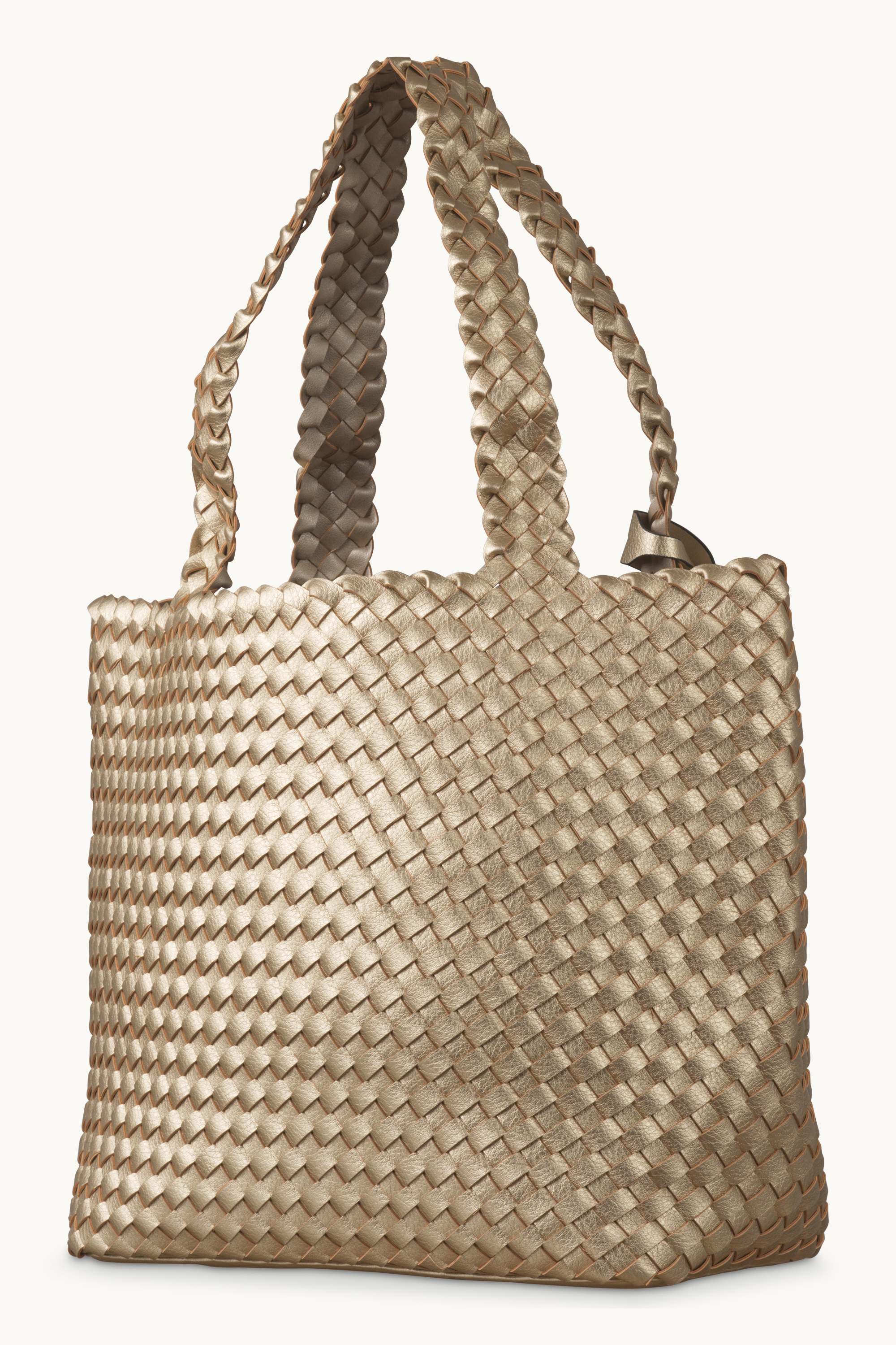 Tote Bag Tressé - Platin Silver