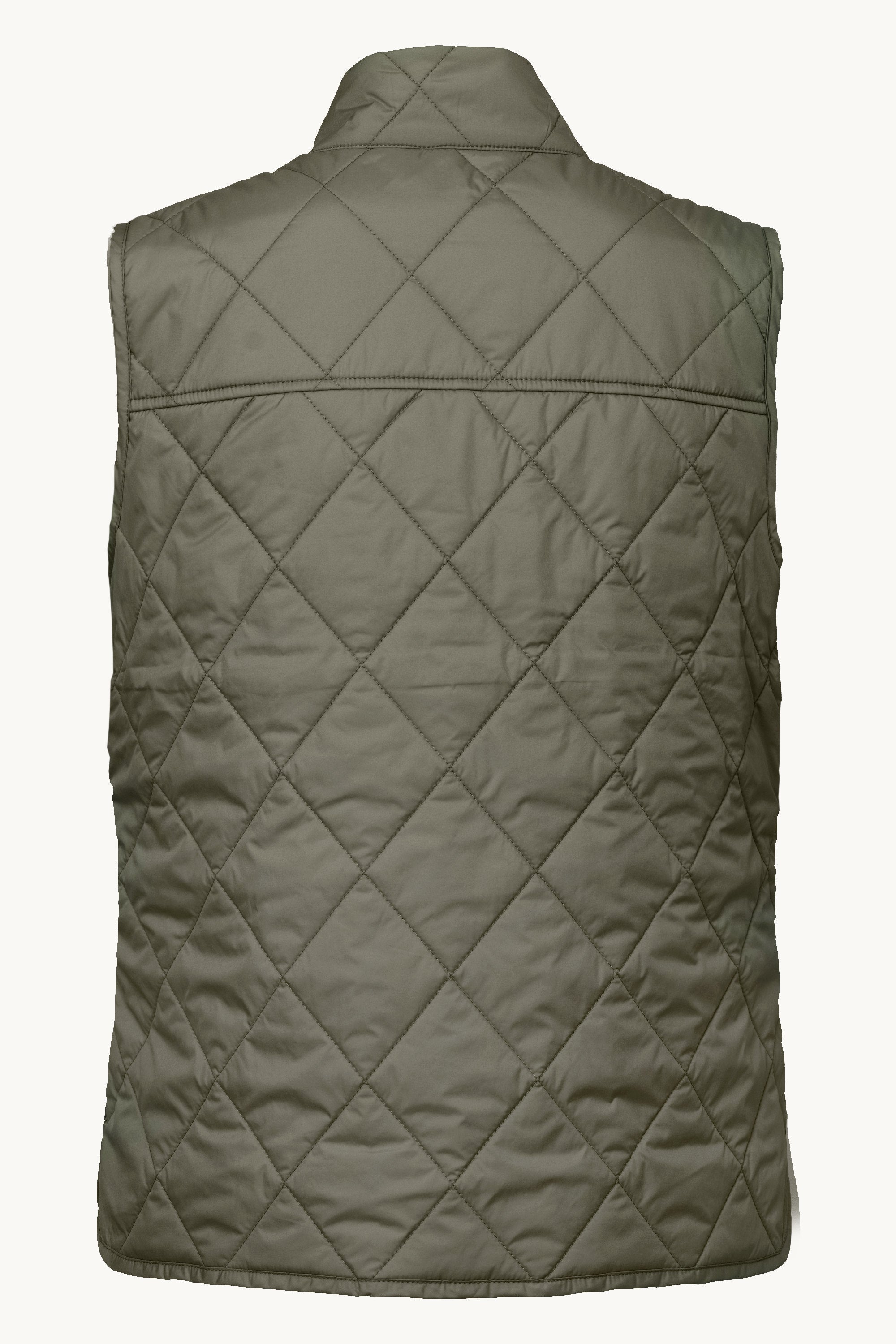Quilted Short Vest - Army