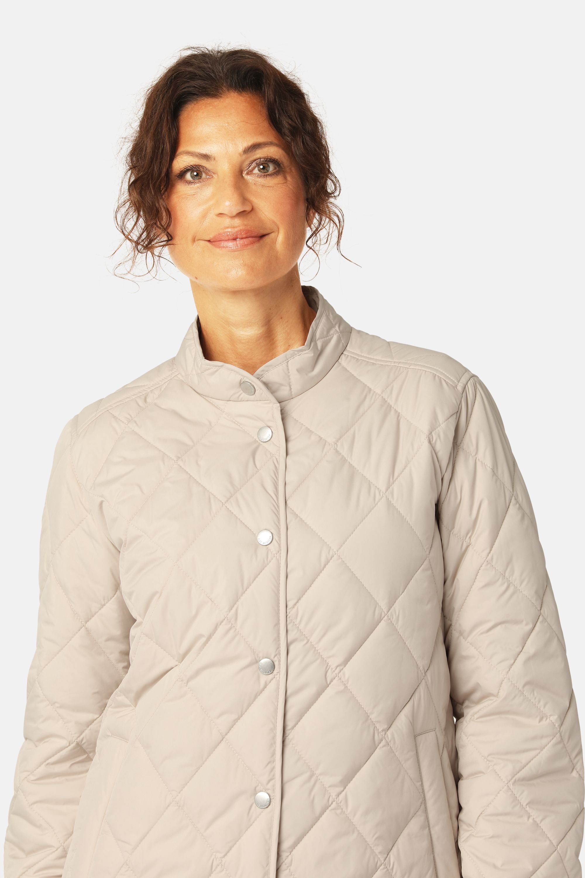 Quilted Shirt Jacket - Light Camel