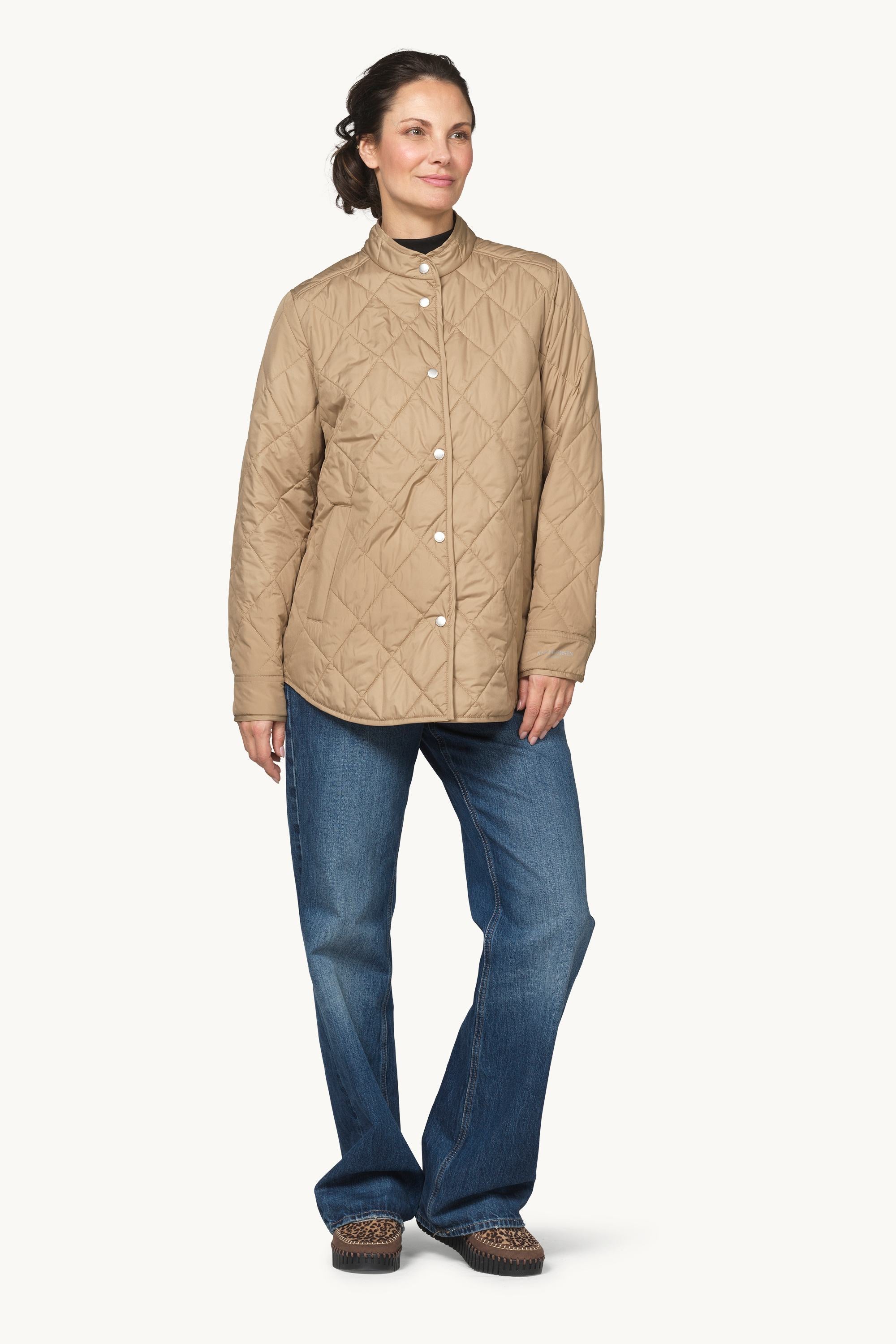 Quilted Shirt Jacket - Sepia Tint