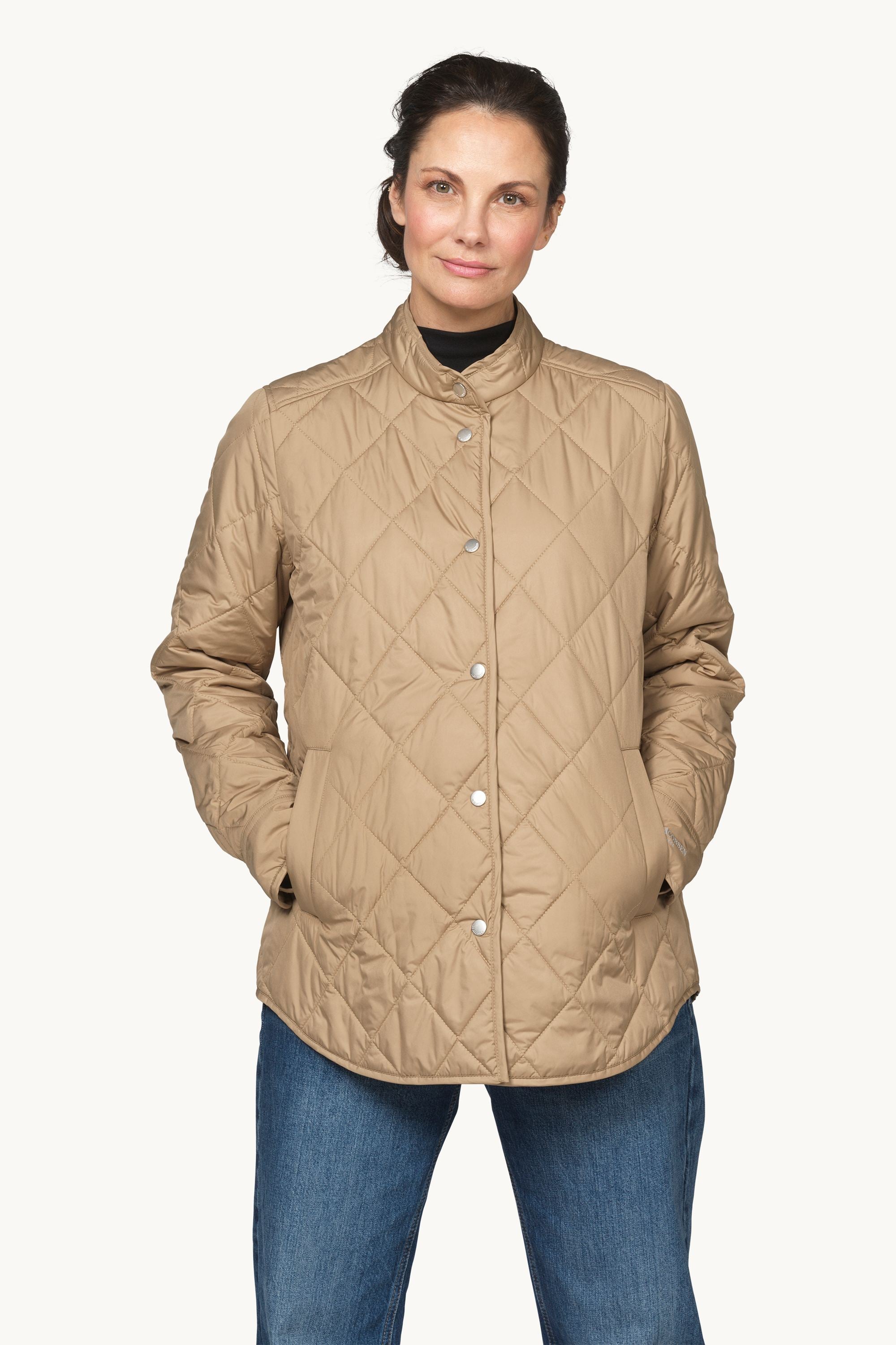 Quilted Shirt Jacket - Sepia Tint