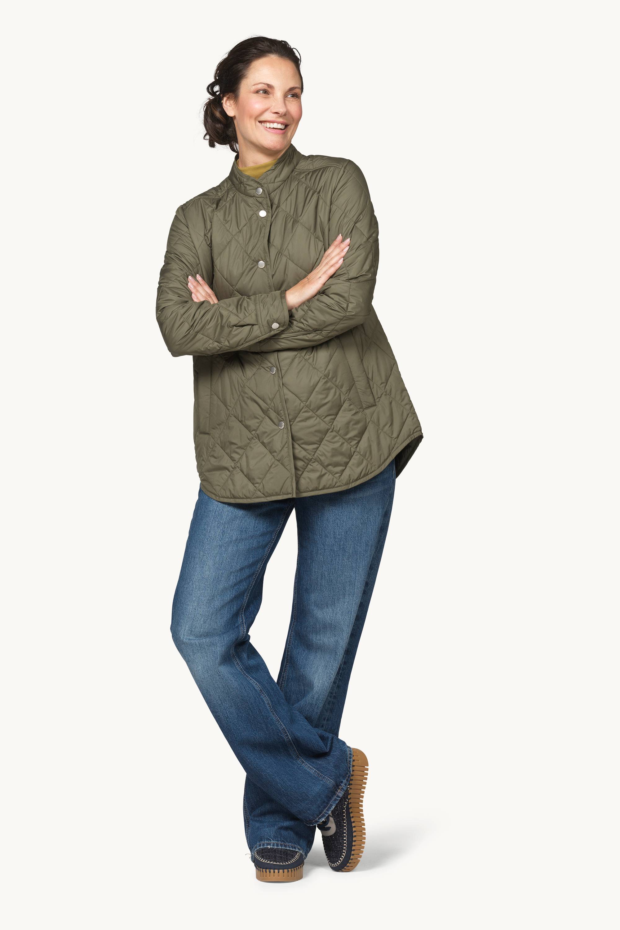 Quilted Shirt Jacket - Army