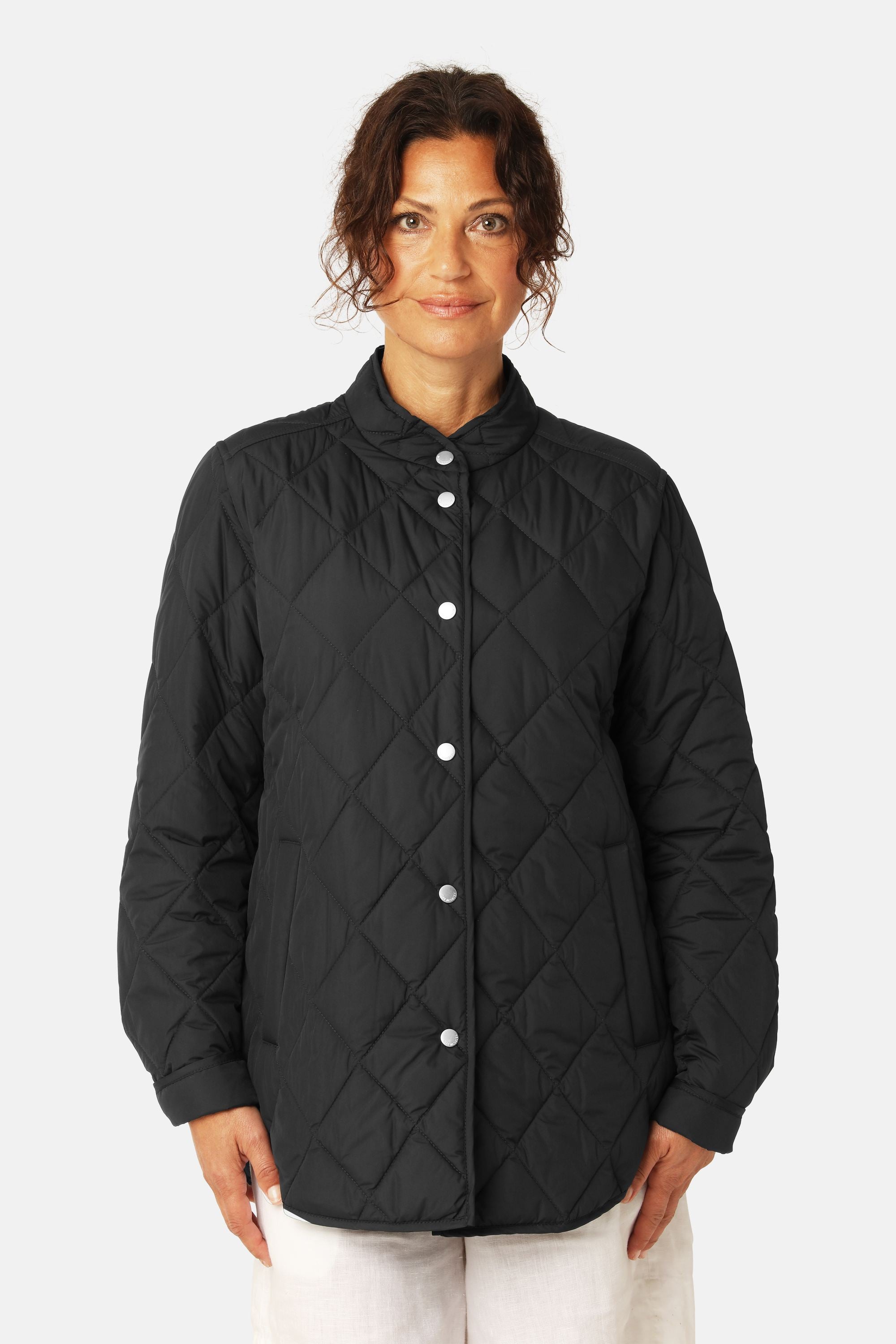 Quilted Shirt Jacket - Dark Indigo