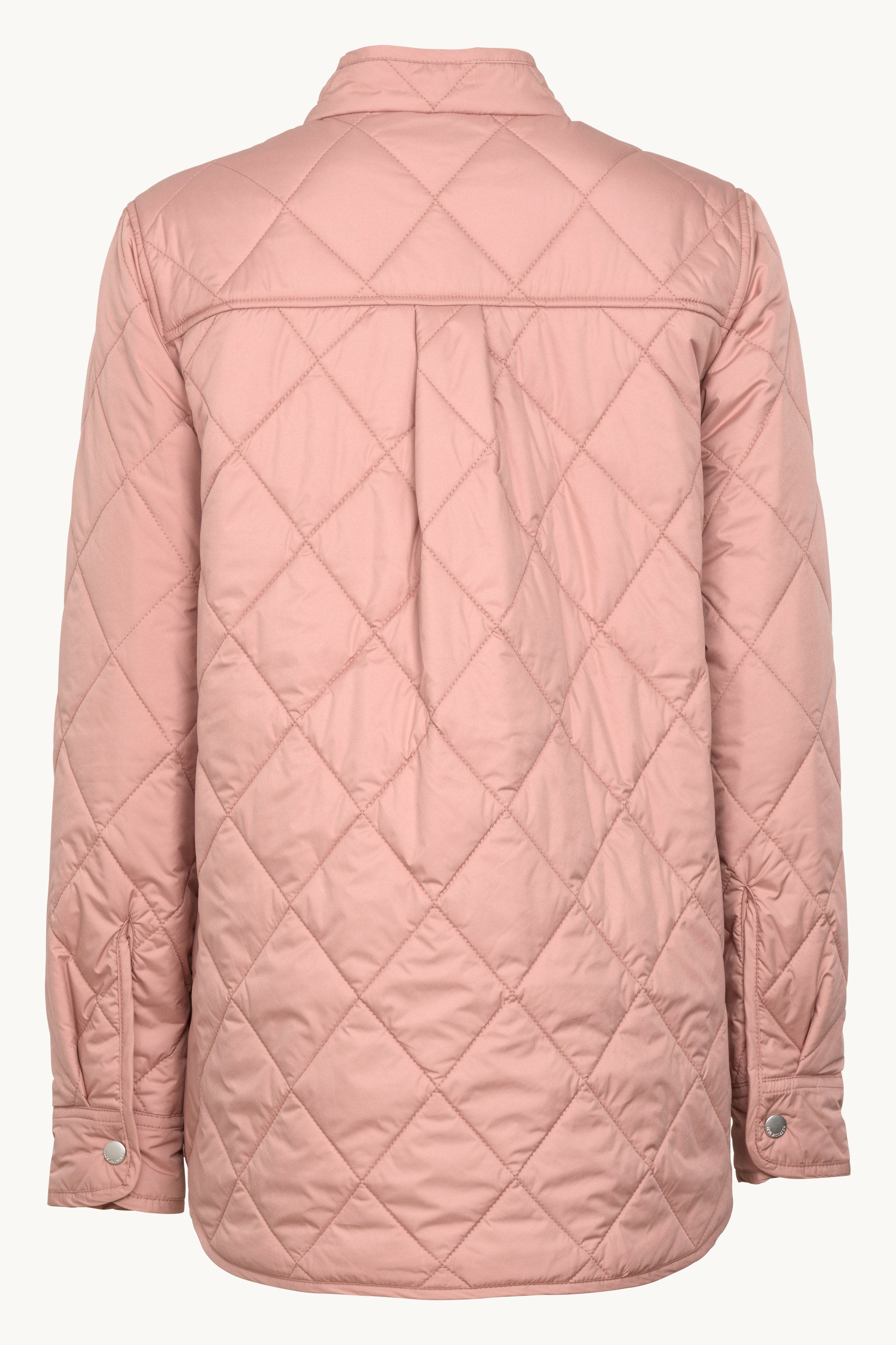 Quilted Shirt Jacket - Ash Rose