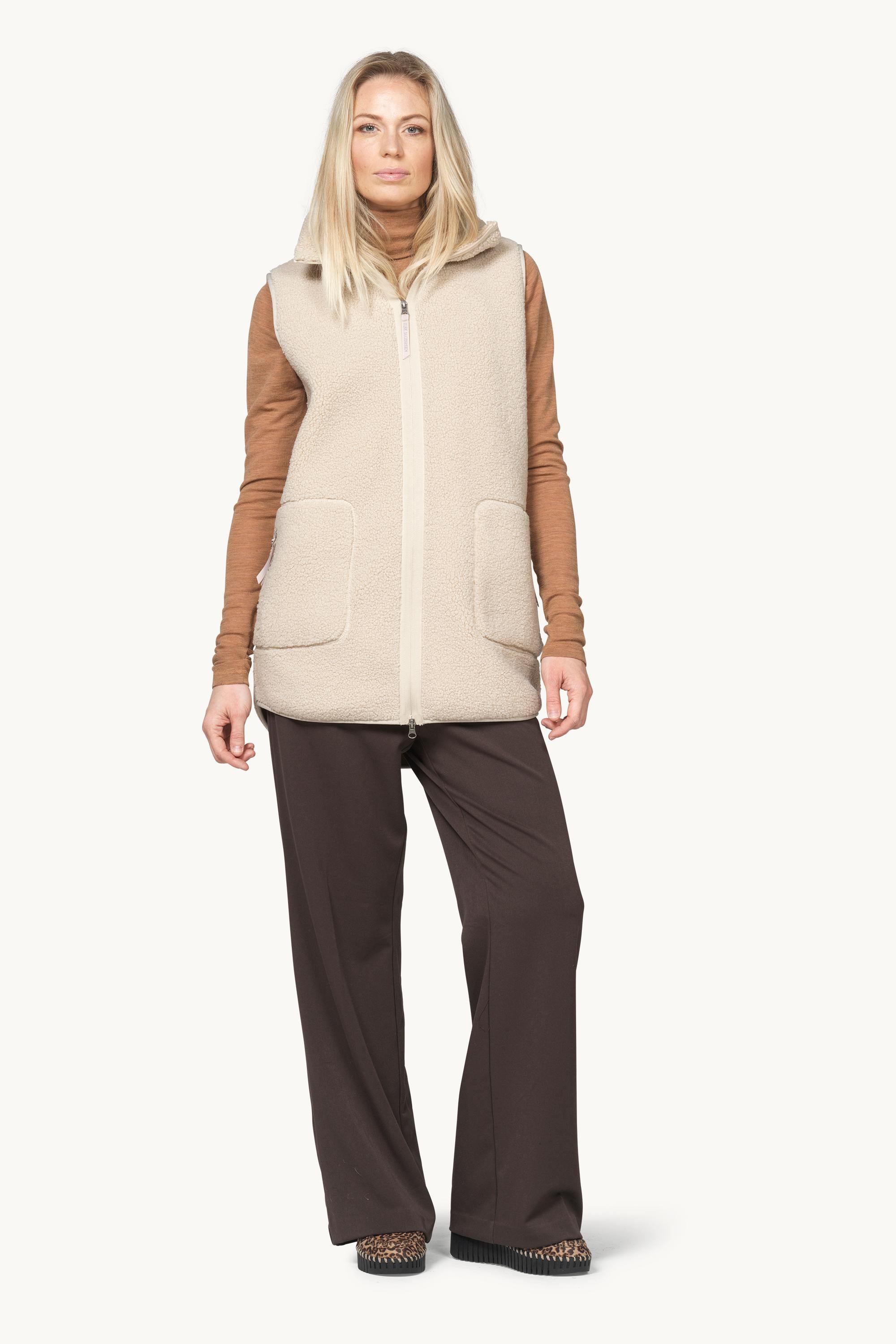 Long Pile Vest with Zipper - Kit