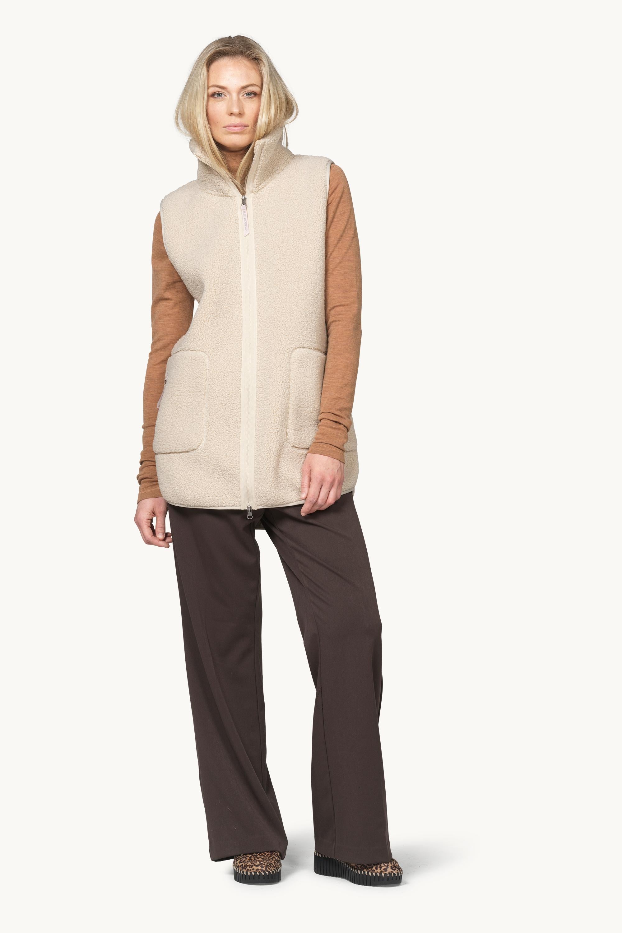 Long Pile Vest with Zipper - Kit