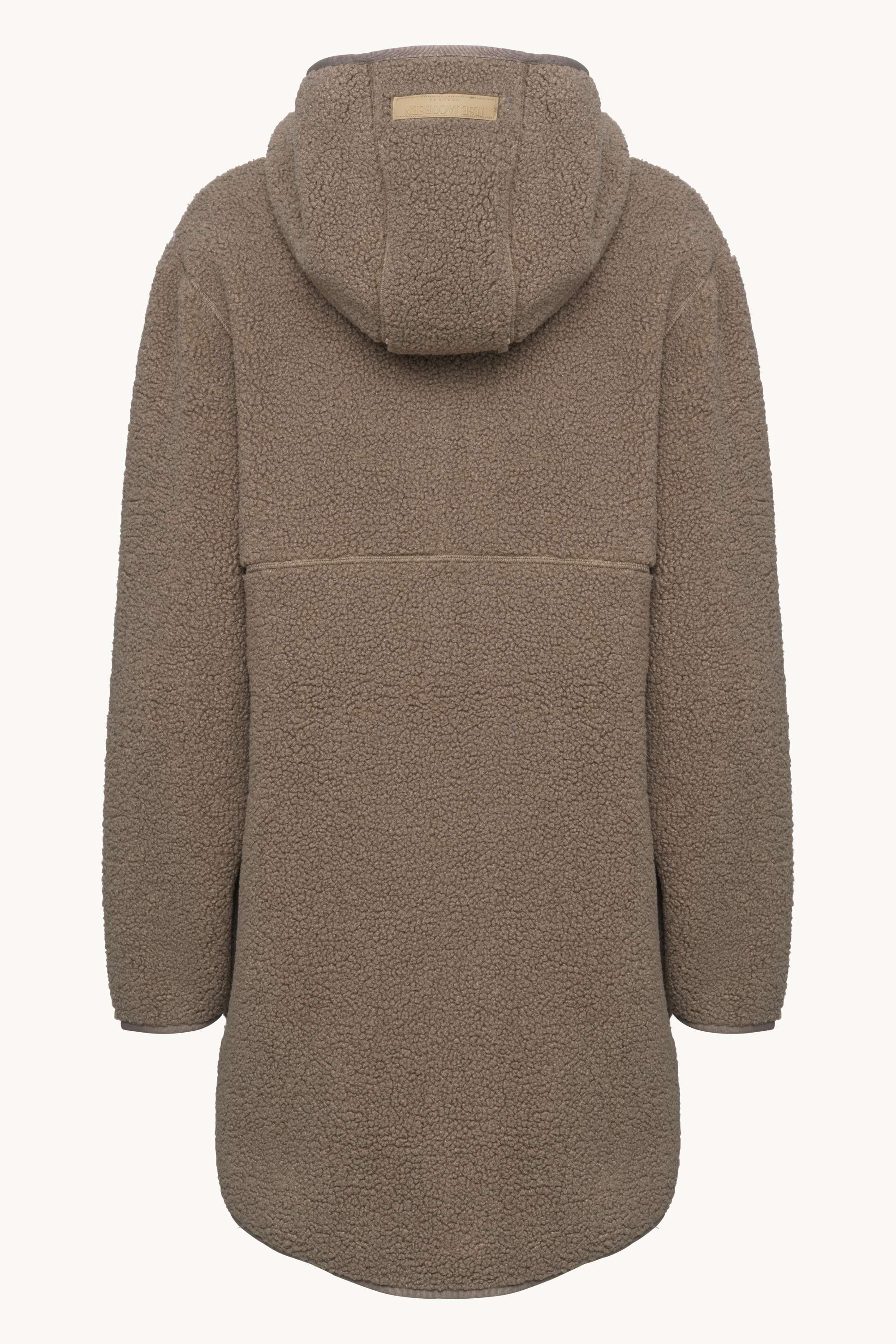 Bonded Pile Jacket with Hood - Greige