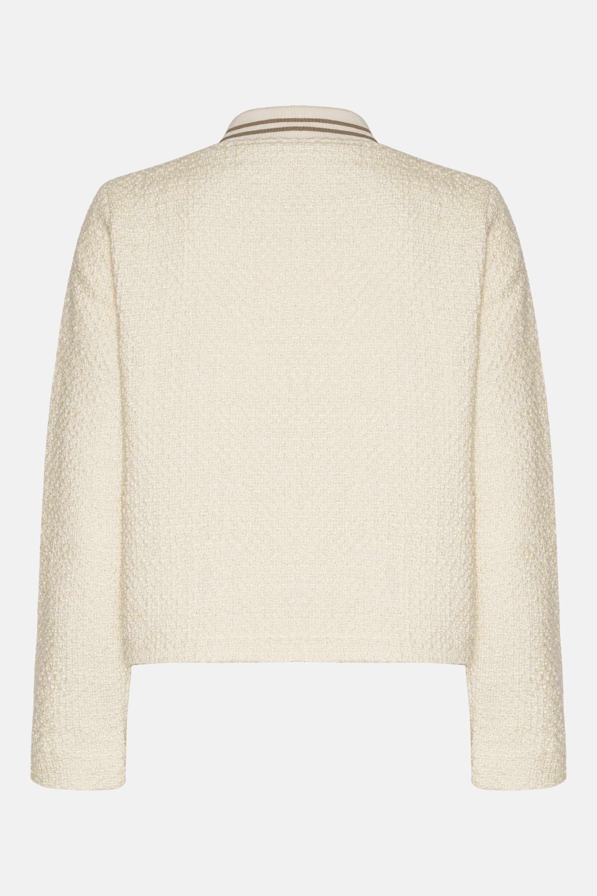 Blouson Bomber en Bouclé - Creme