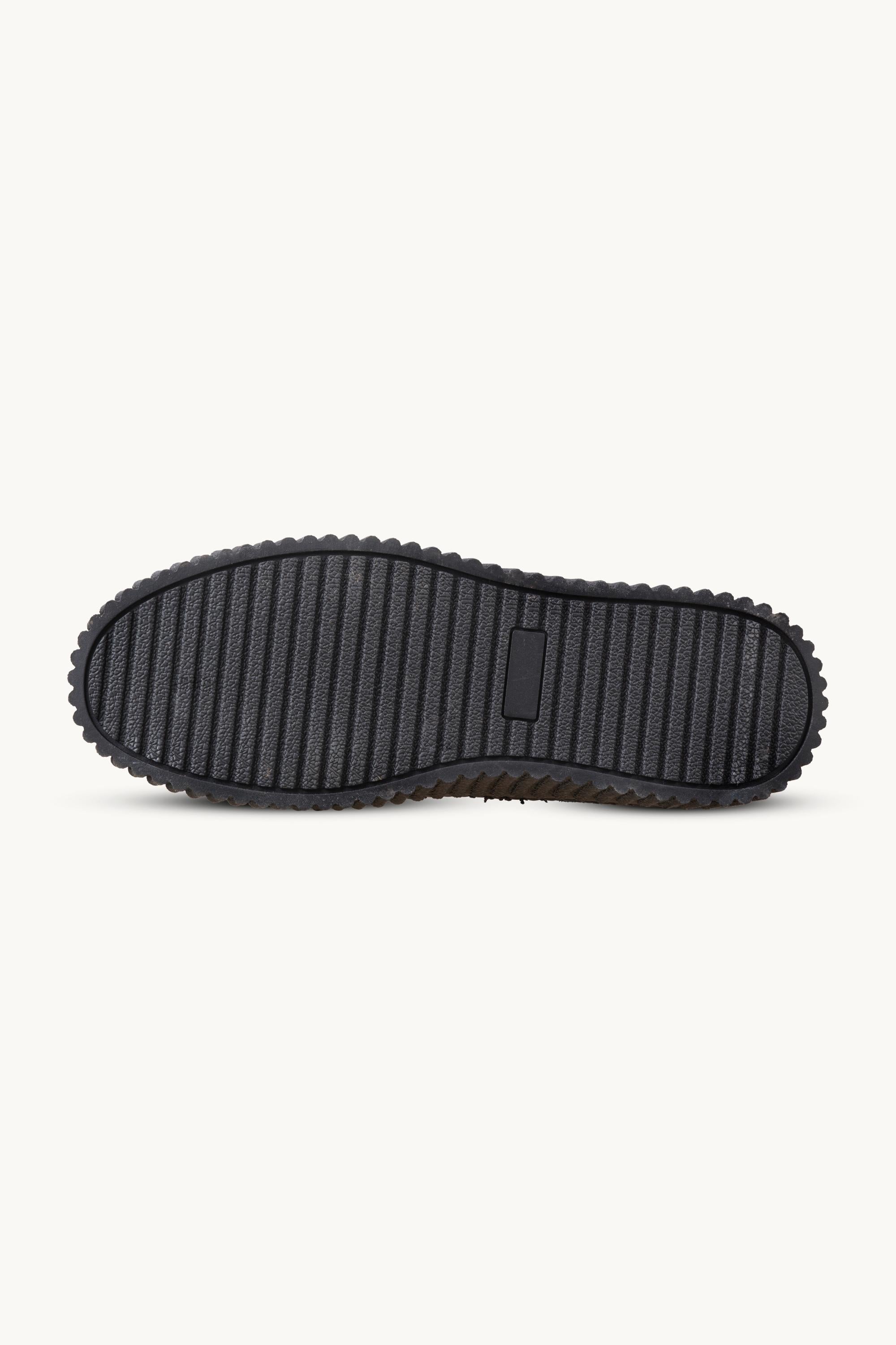 Suede Boots With Shearling - Black Black