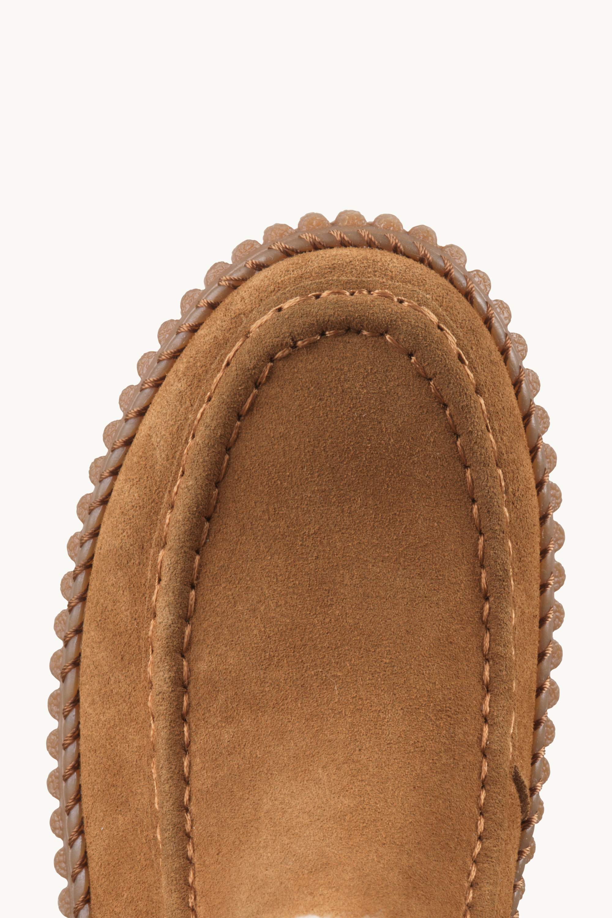 Suede Boots With Shearling - Cashew Clay