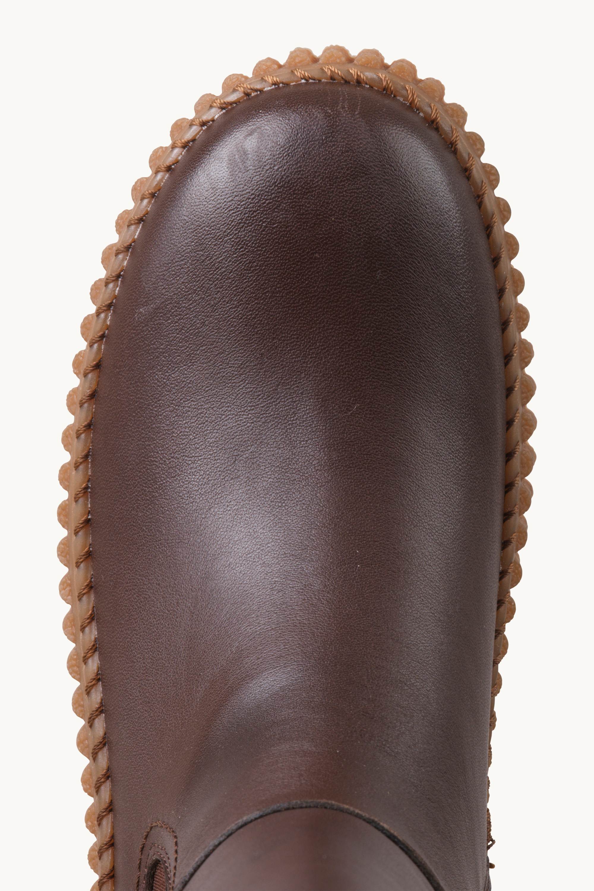 Tall Boots With Elastic - Brown Clay