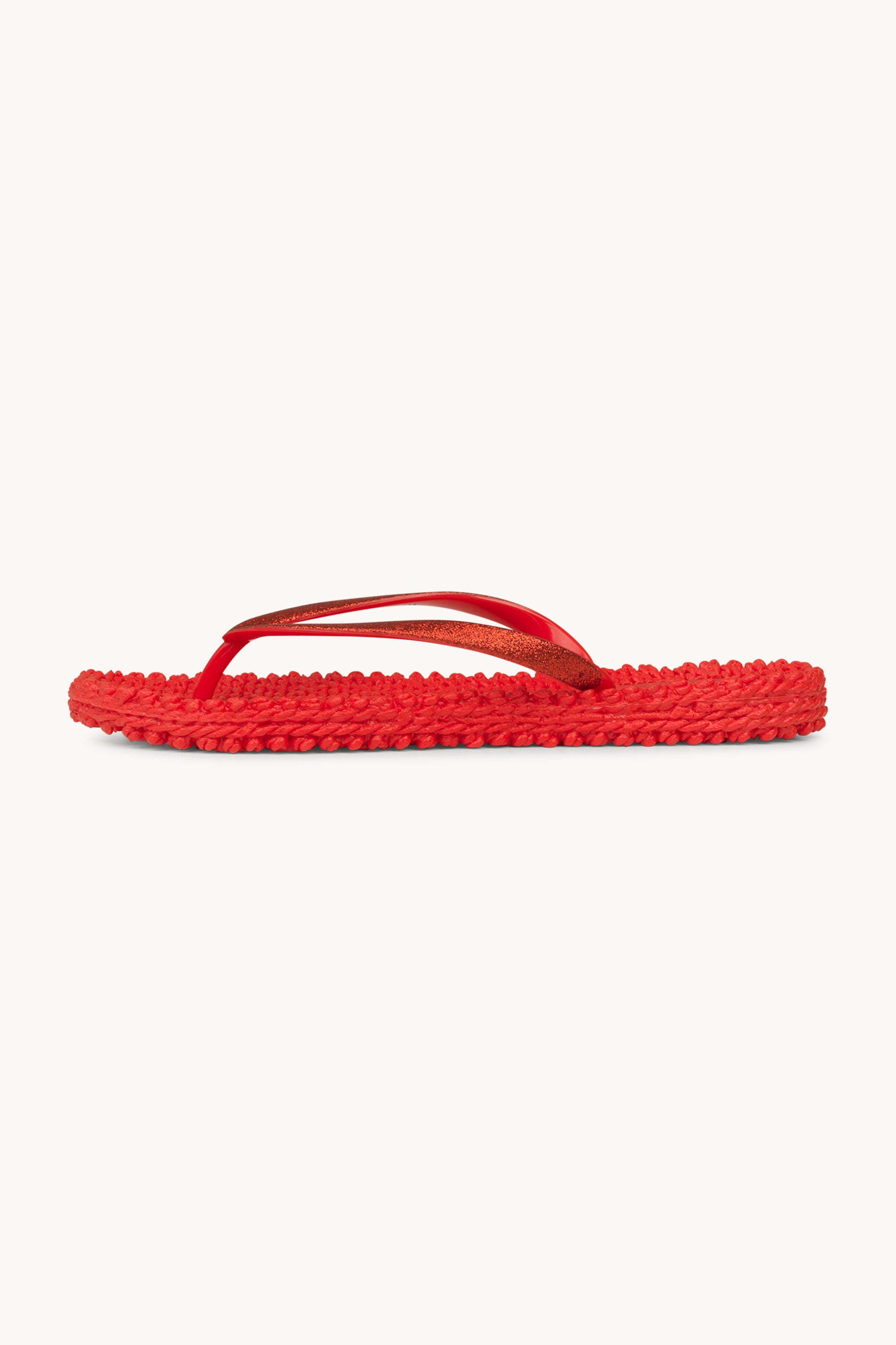 Tongs Glitter - Deep Red