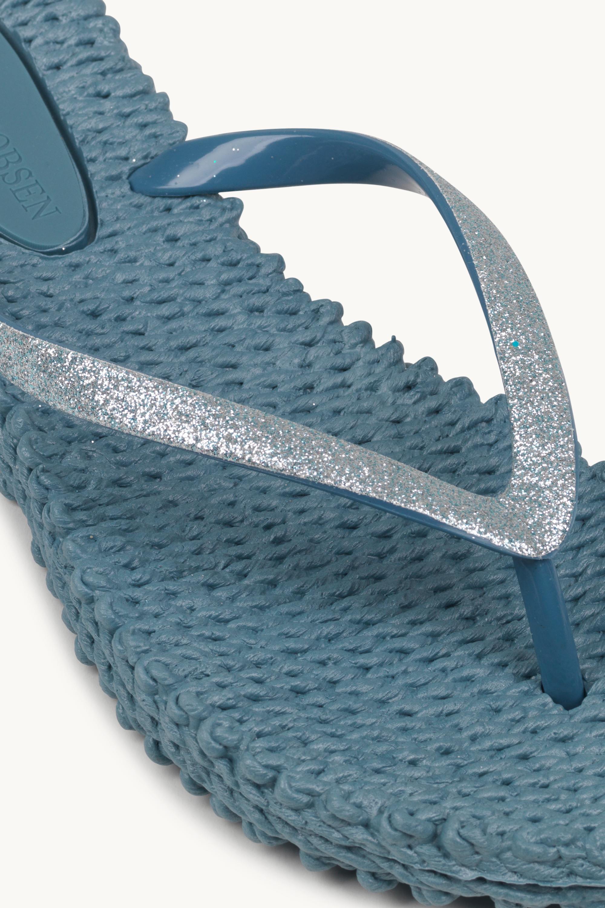 Tongs Glitter - Lichen Blue