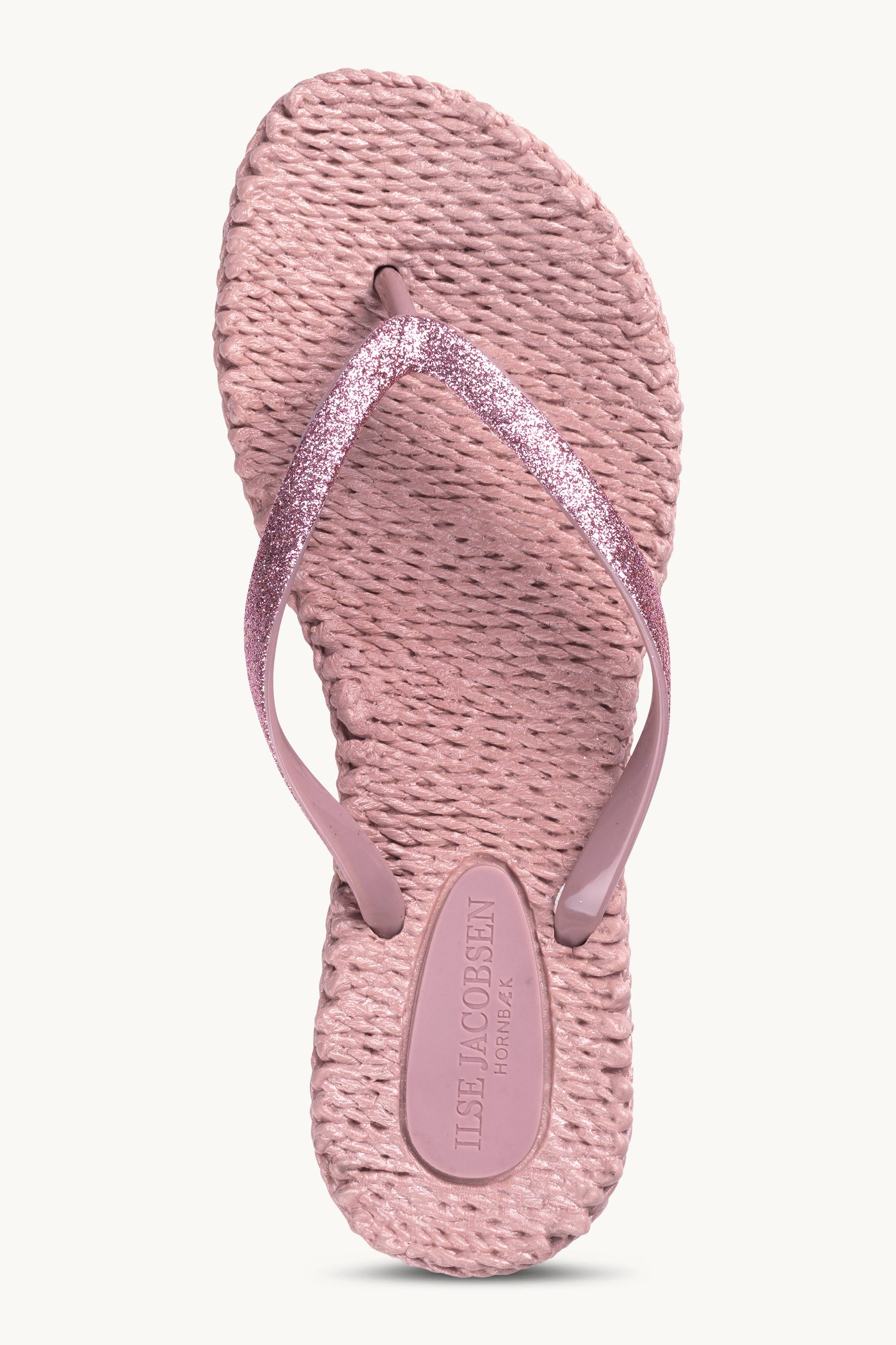 Tongs Glitter - Misty Rose