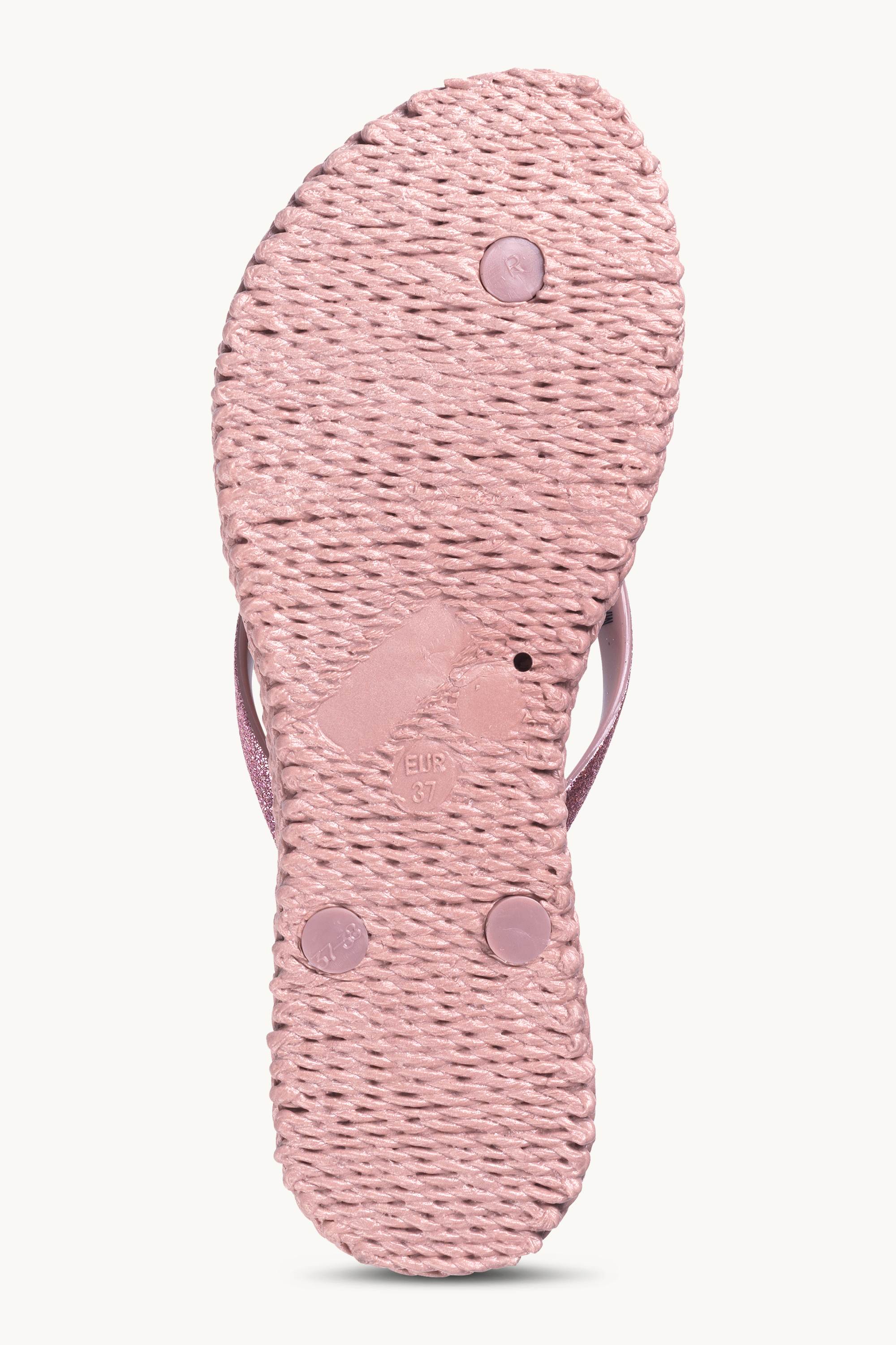 Tongs Glitter - Misty Rose
