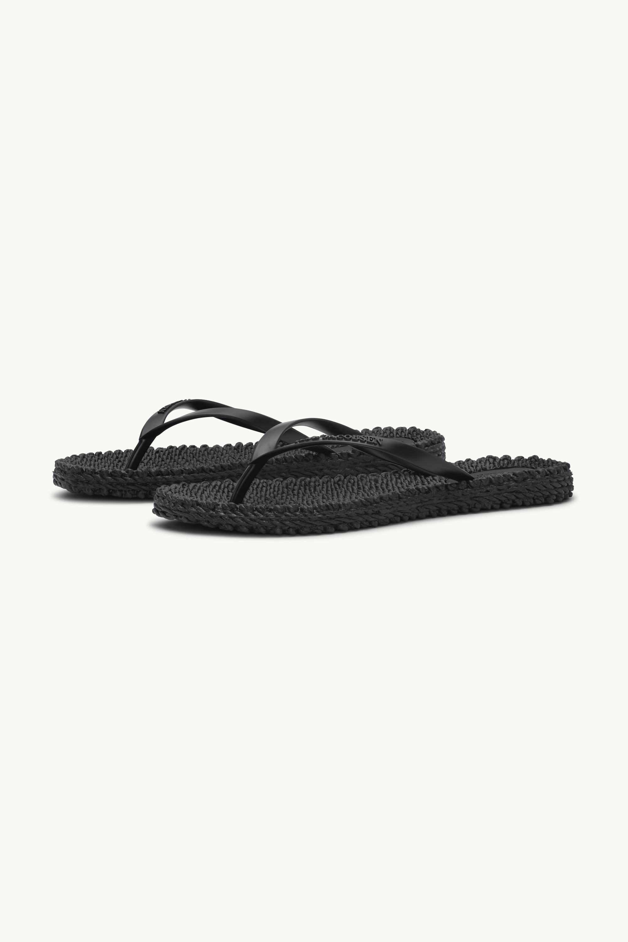 Flip Flops With Logo - Black