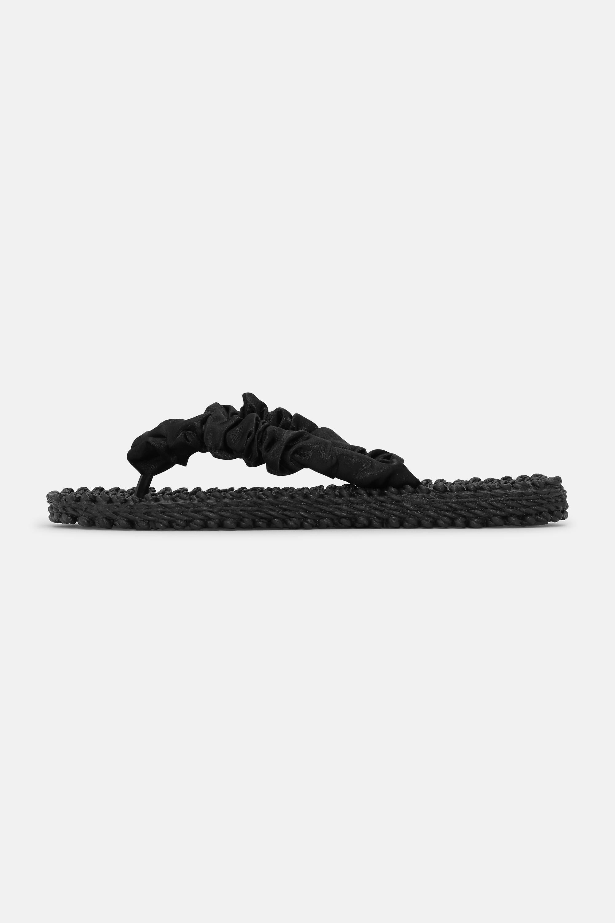 Tongs Tissu - Black