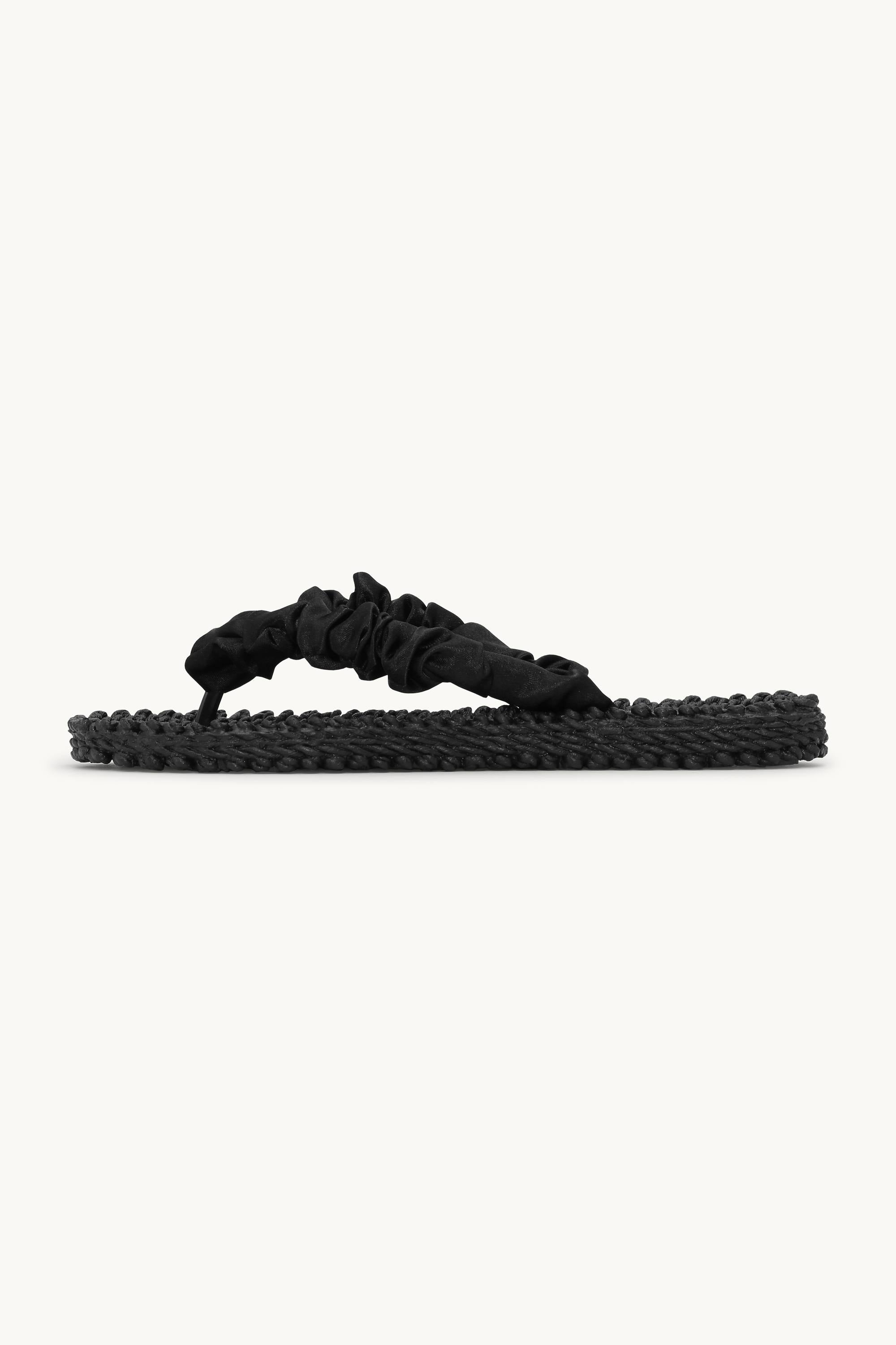 Tongs Tissu - Black