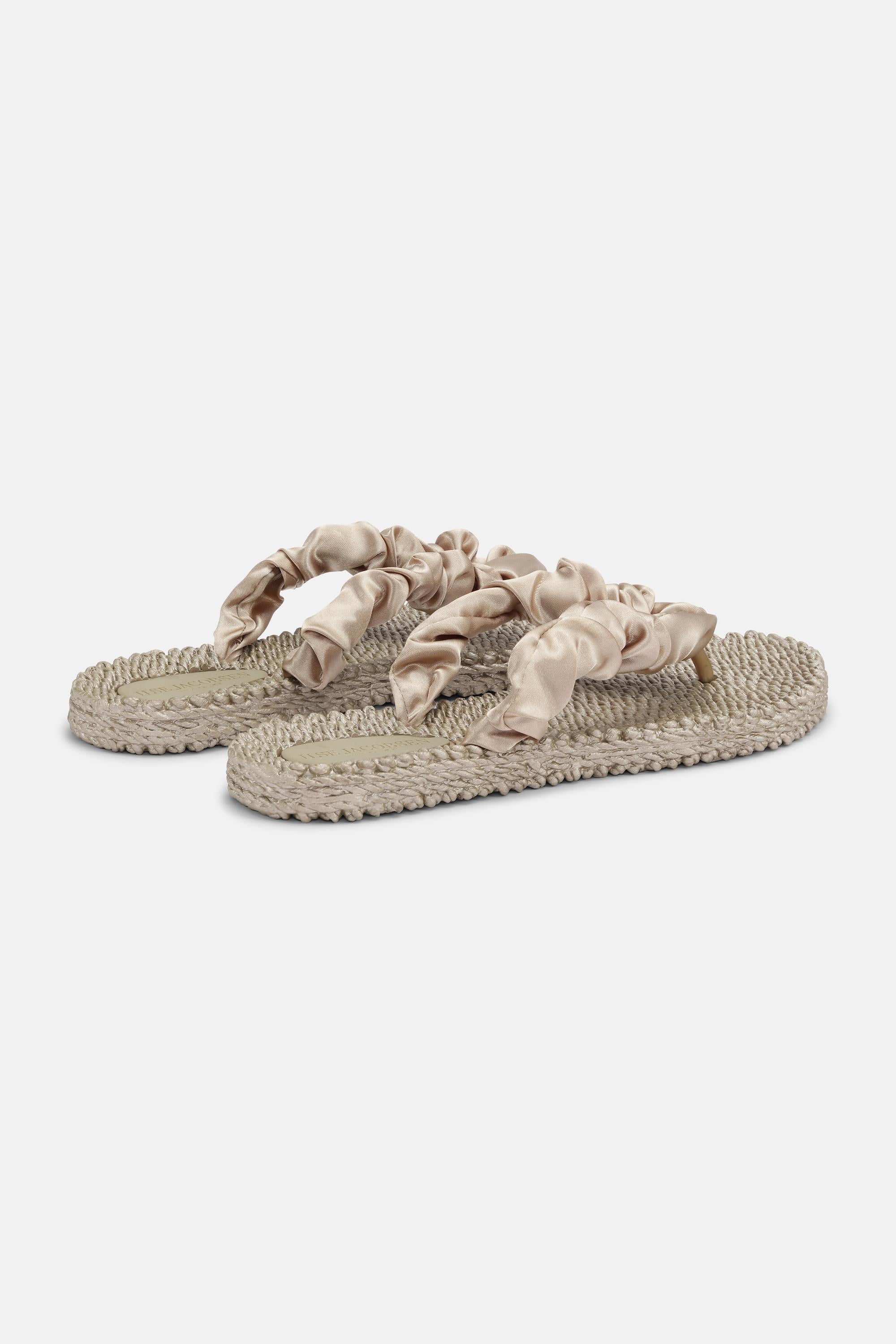 Tongs Tissu - Platin