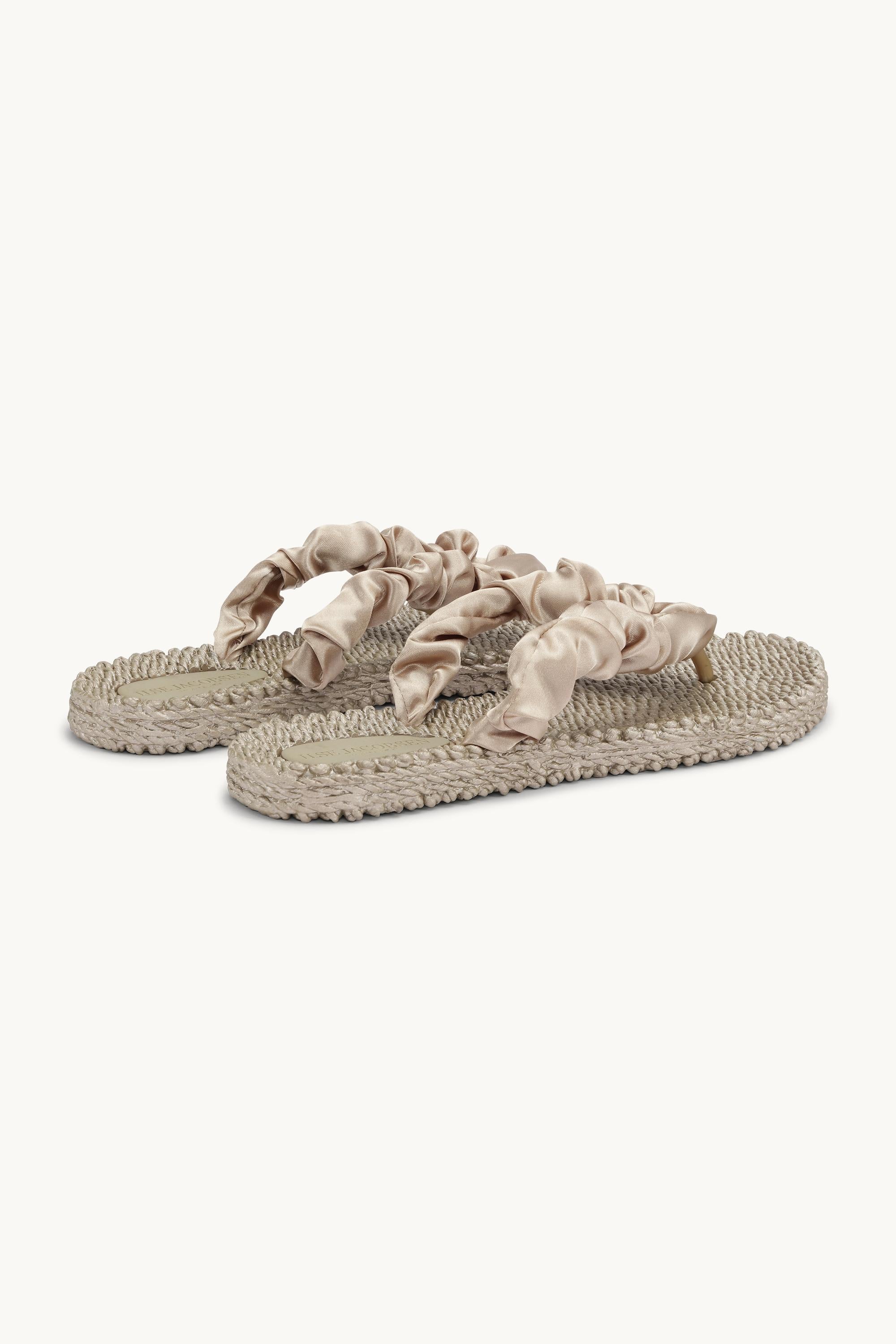 Tongs Tissu - Platin