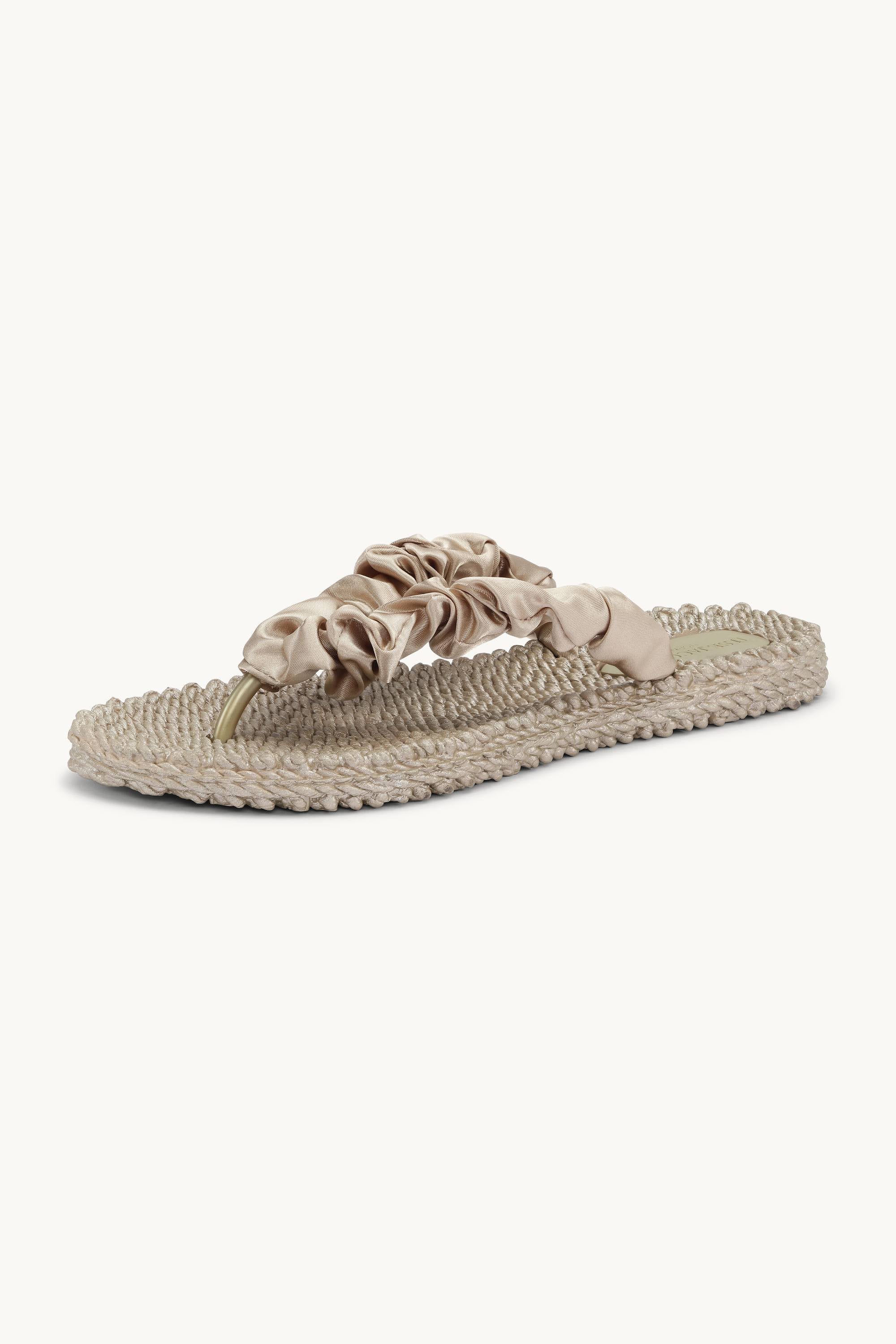 Tongs Tissu - Platin