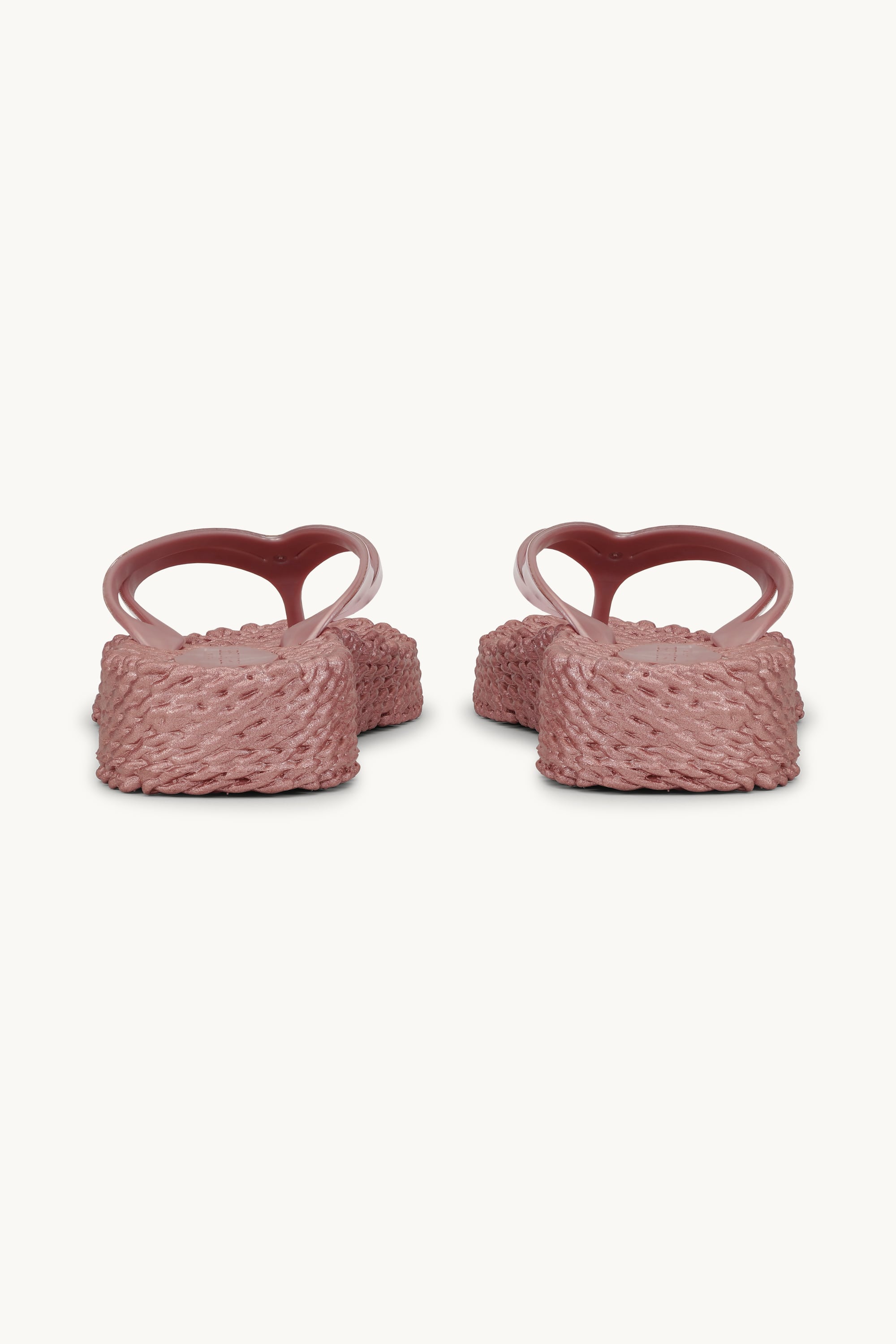 Platform Flip-flops Metallic - Rose Gold