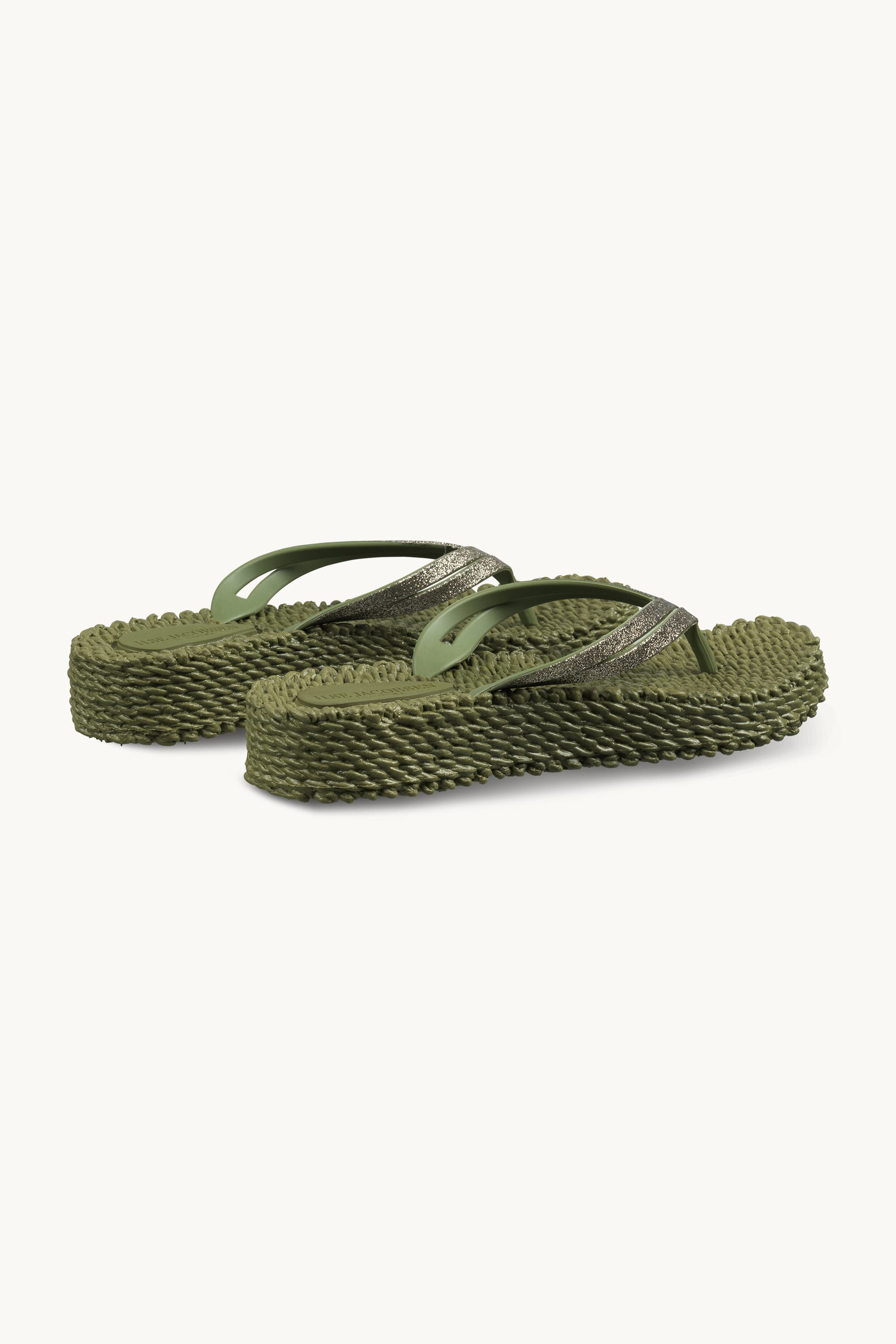 Tongs à Plateforme Pailletées - Sphagnum