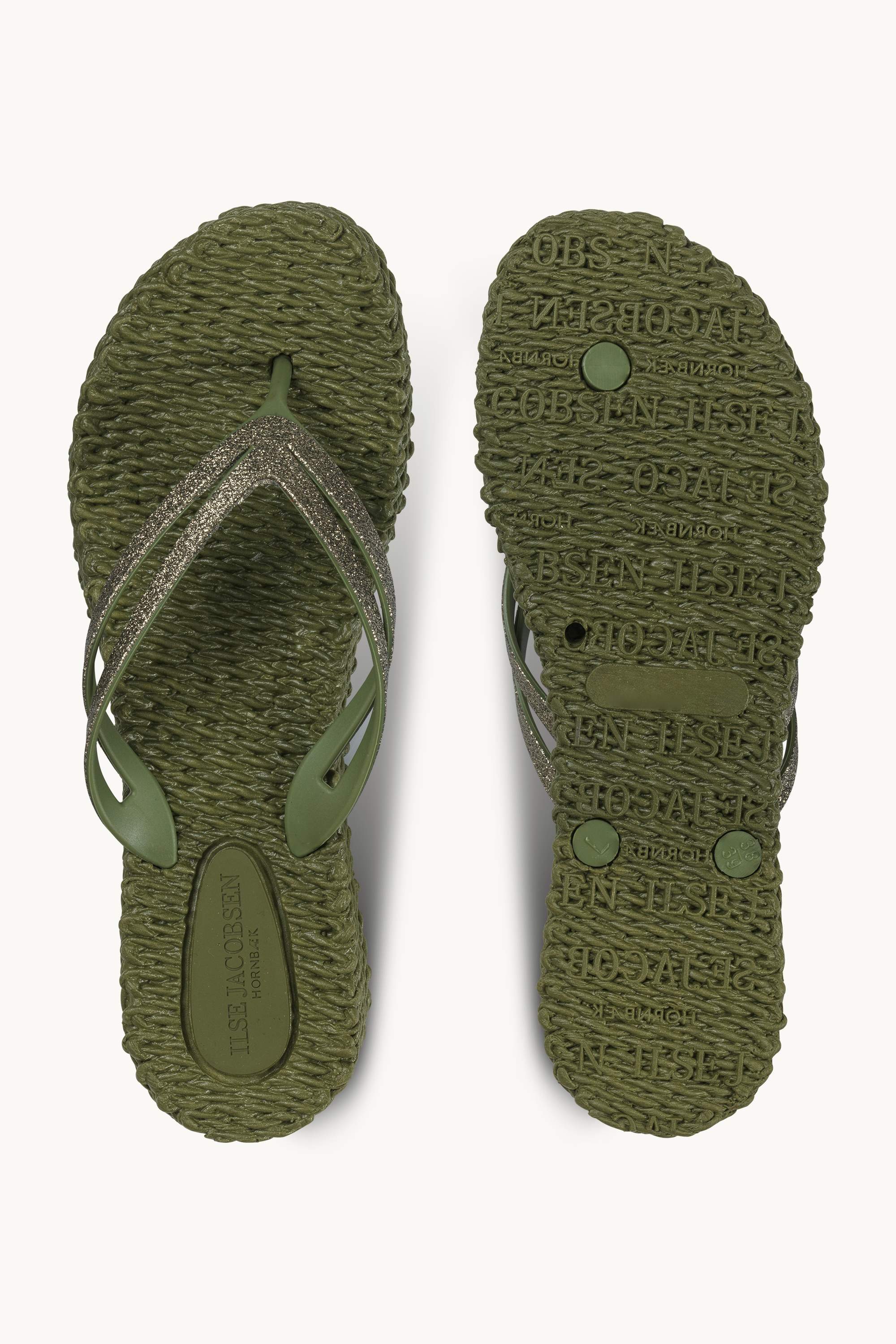 Tongs à Plateforme Pailletées - Sphagnum
