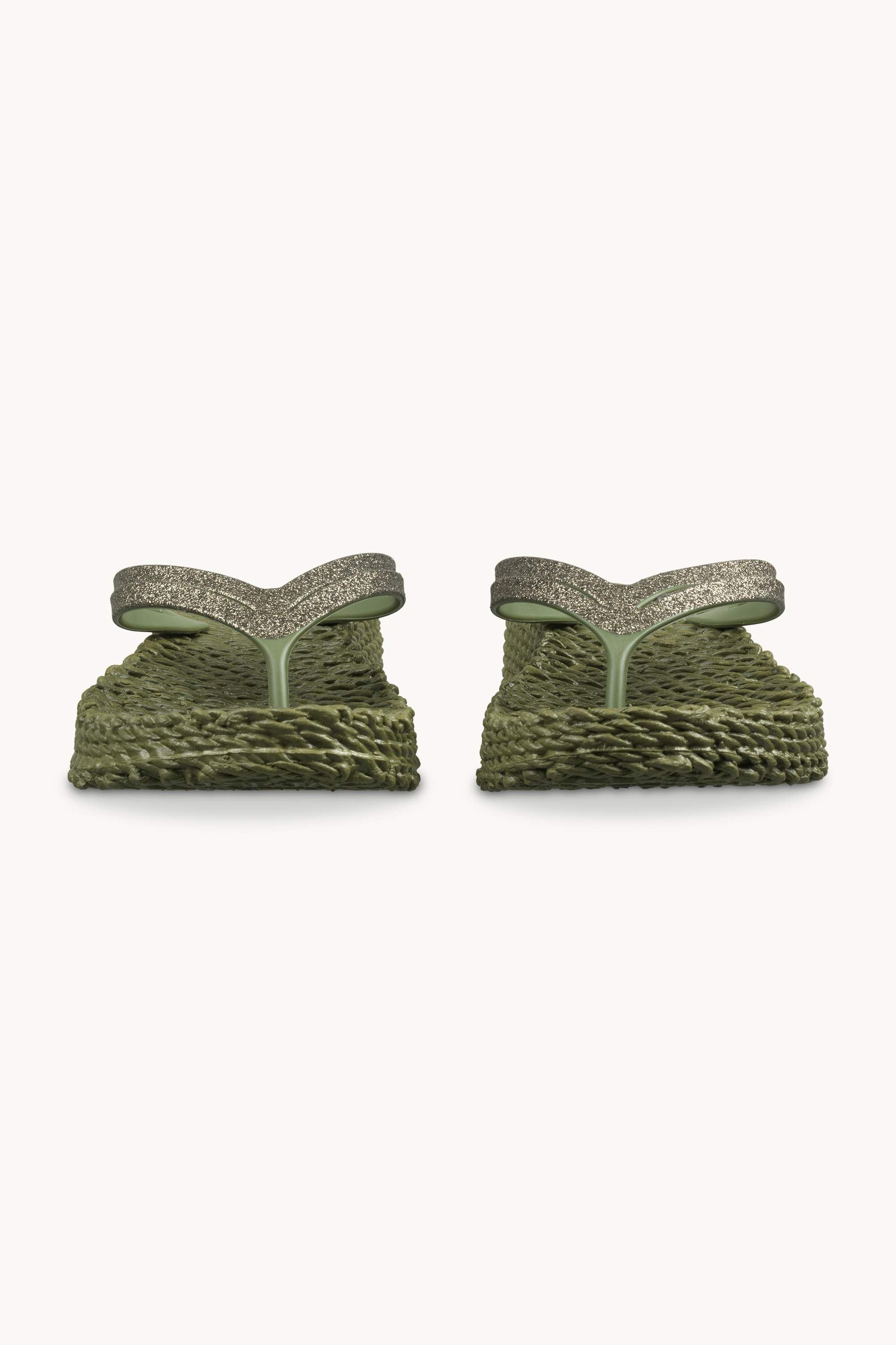 Tongs à Plateforme Pailletées - Sphagnum