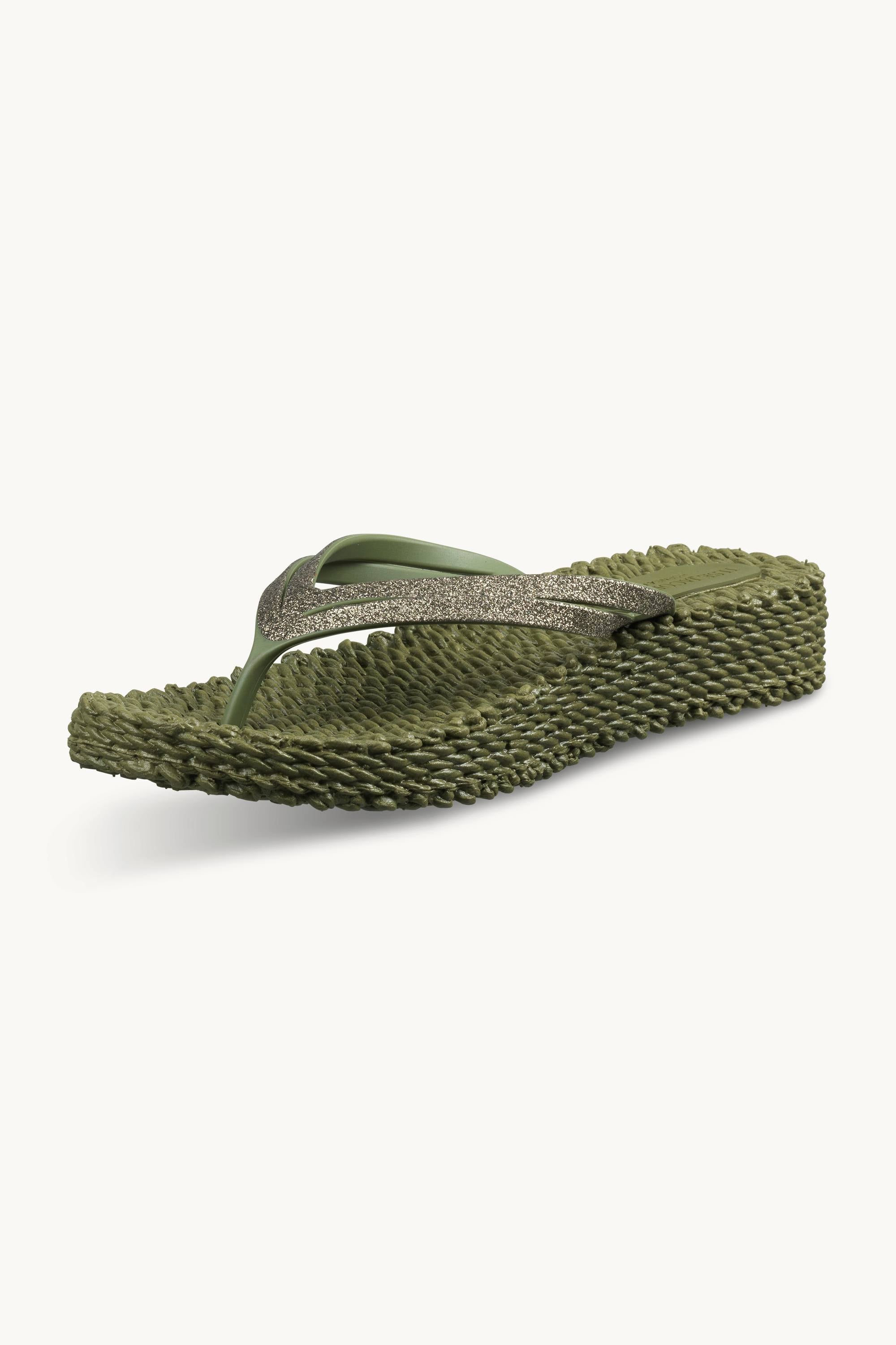 Tongs à Plateforme Pailletées - Sphagnum