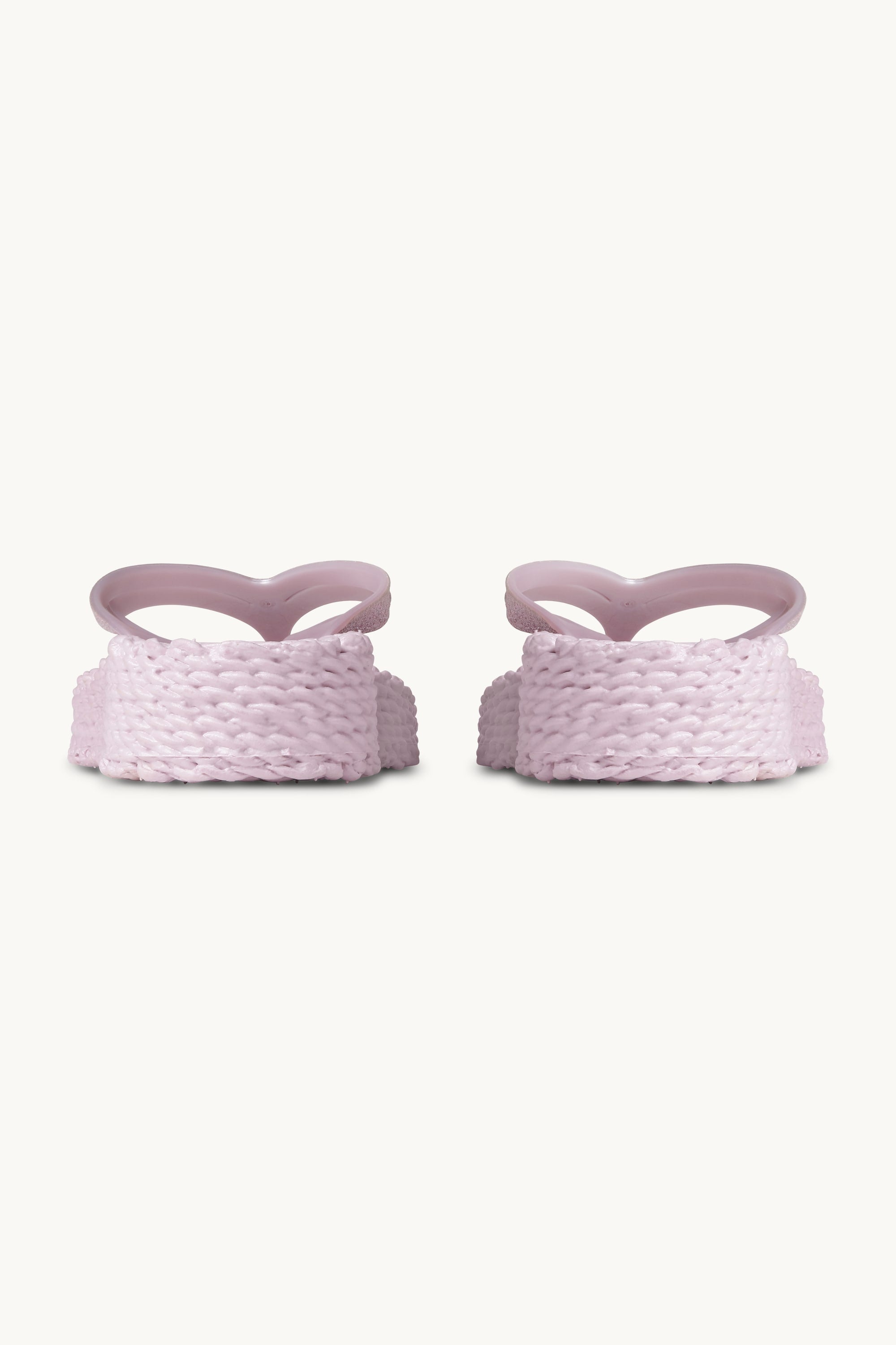 Tongs à Plateforme Pailletées - Mauve Shadows