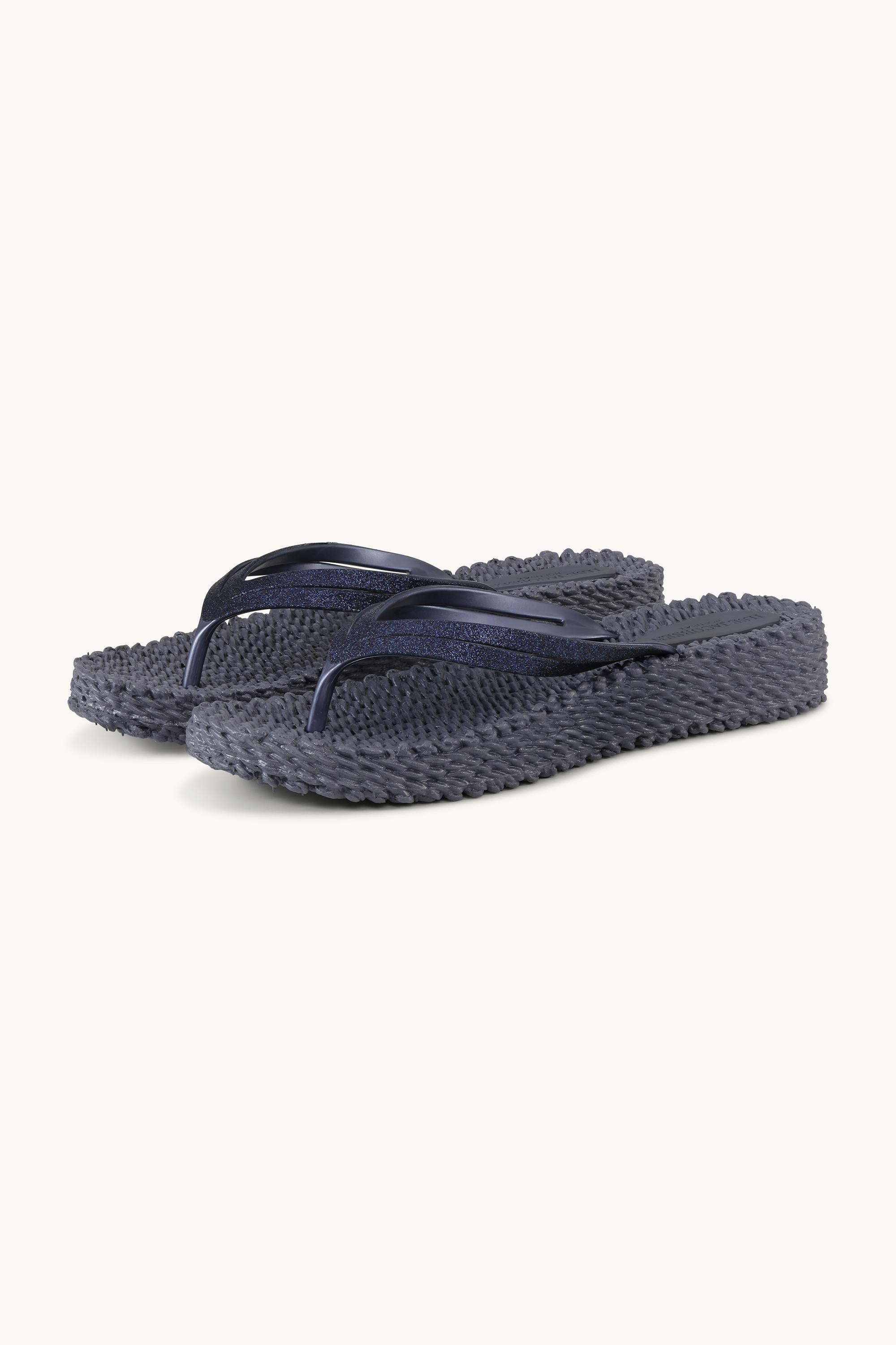 Platform Flip-flops Glitter - Ombre Blue
