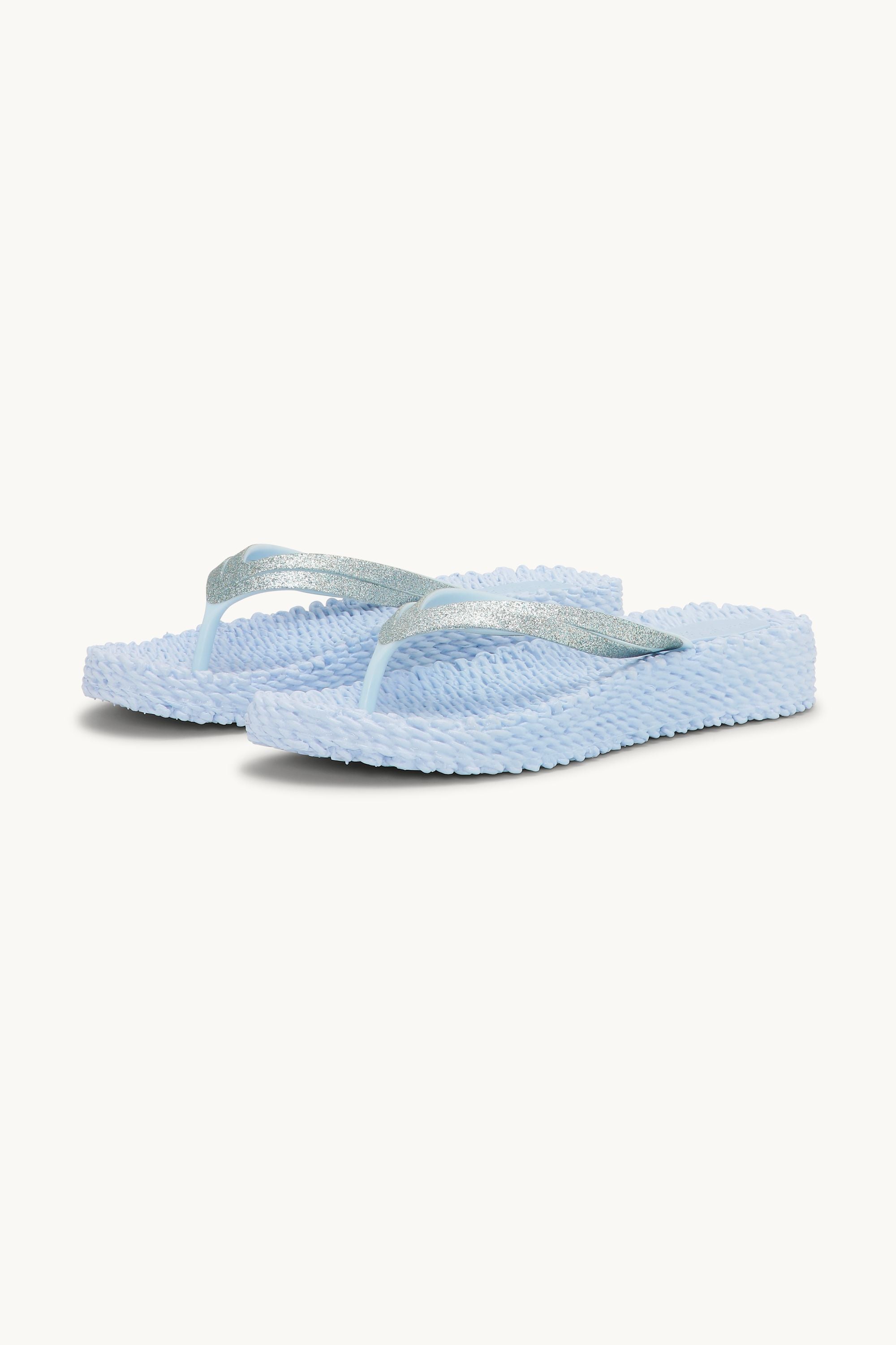 Platform Flip-flops Glitter - Blue Bell