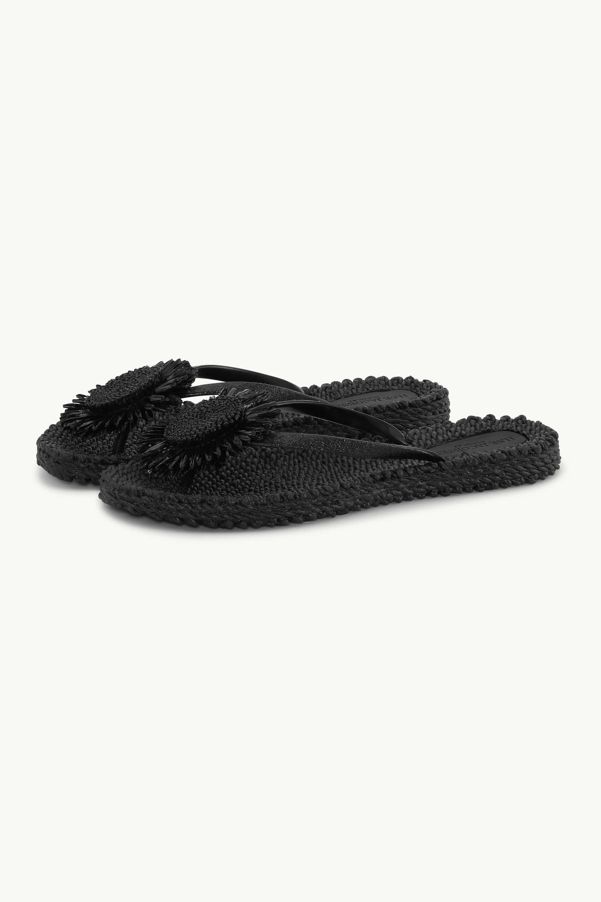 Tongs Fleur - Black