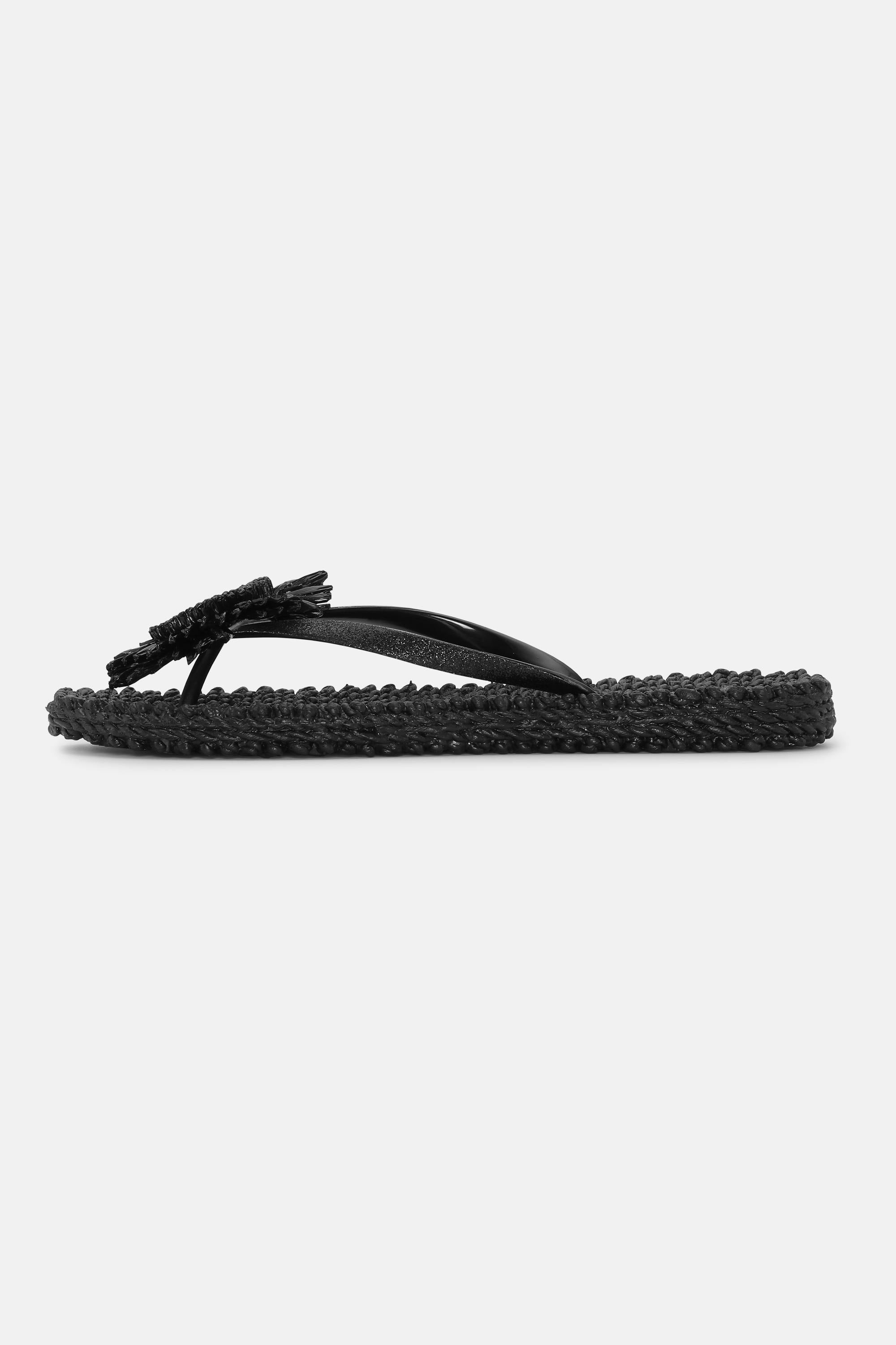 Tongs Fleur - Black